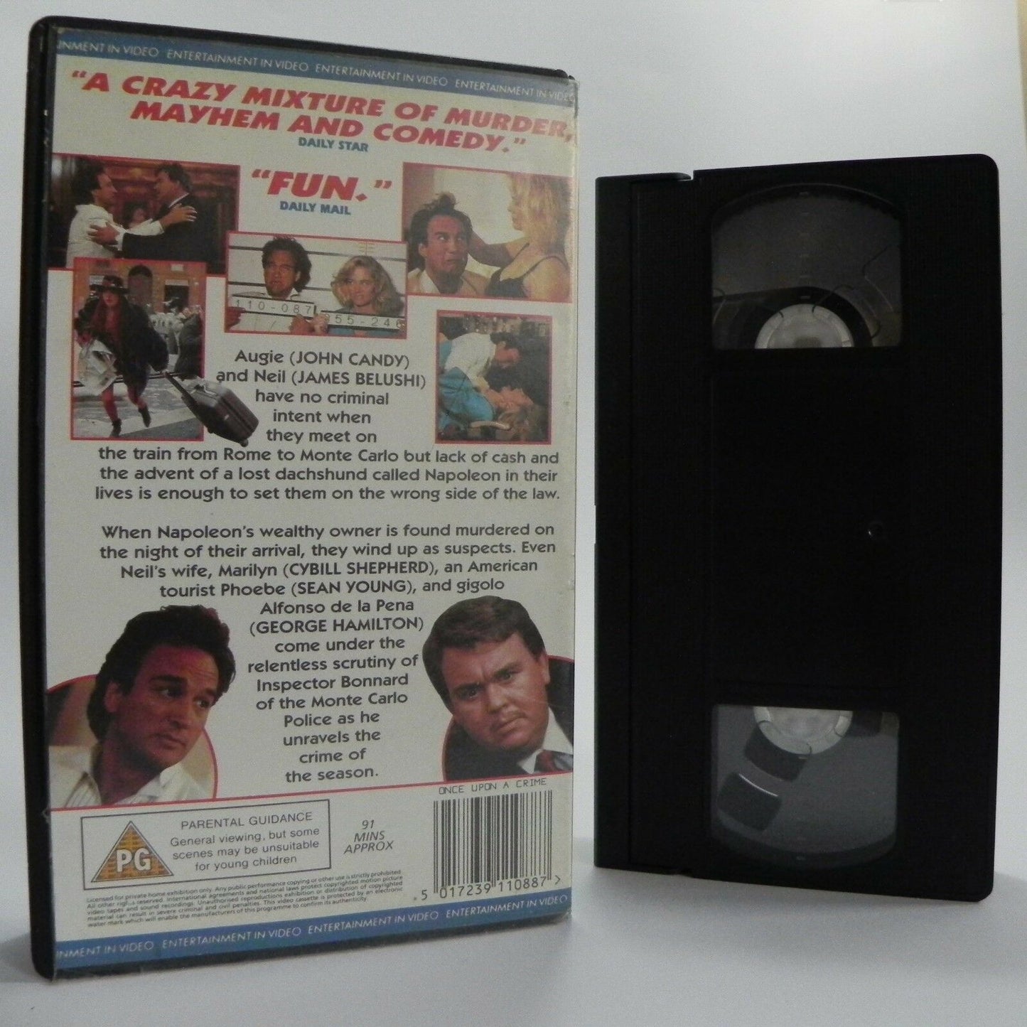 Once Upon A Crime: Crime Comedy - John Candy/James Belushi/Sean Young - Pal VHS-