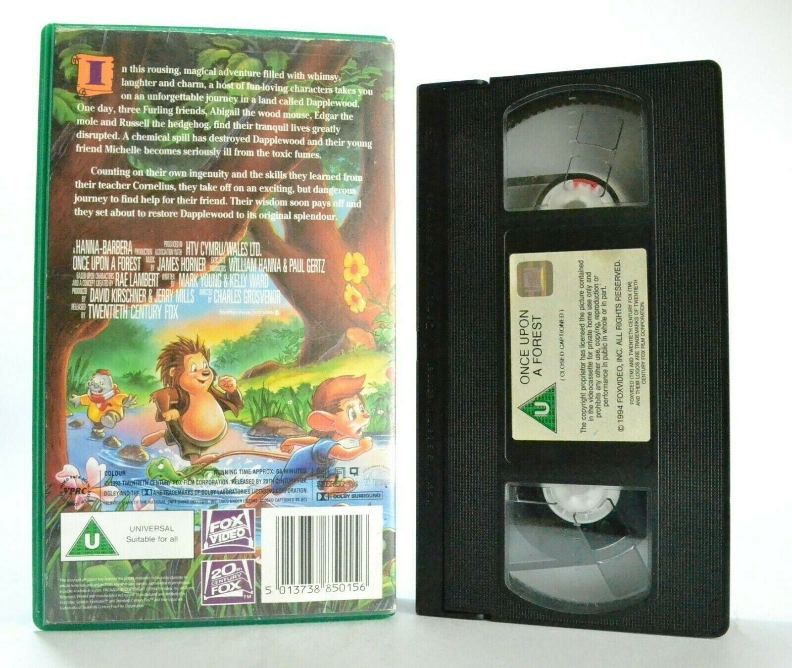 Once Upon A Forest: (1993) Animated Film - Magical Adventure - Kids - Pal VHS-