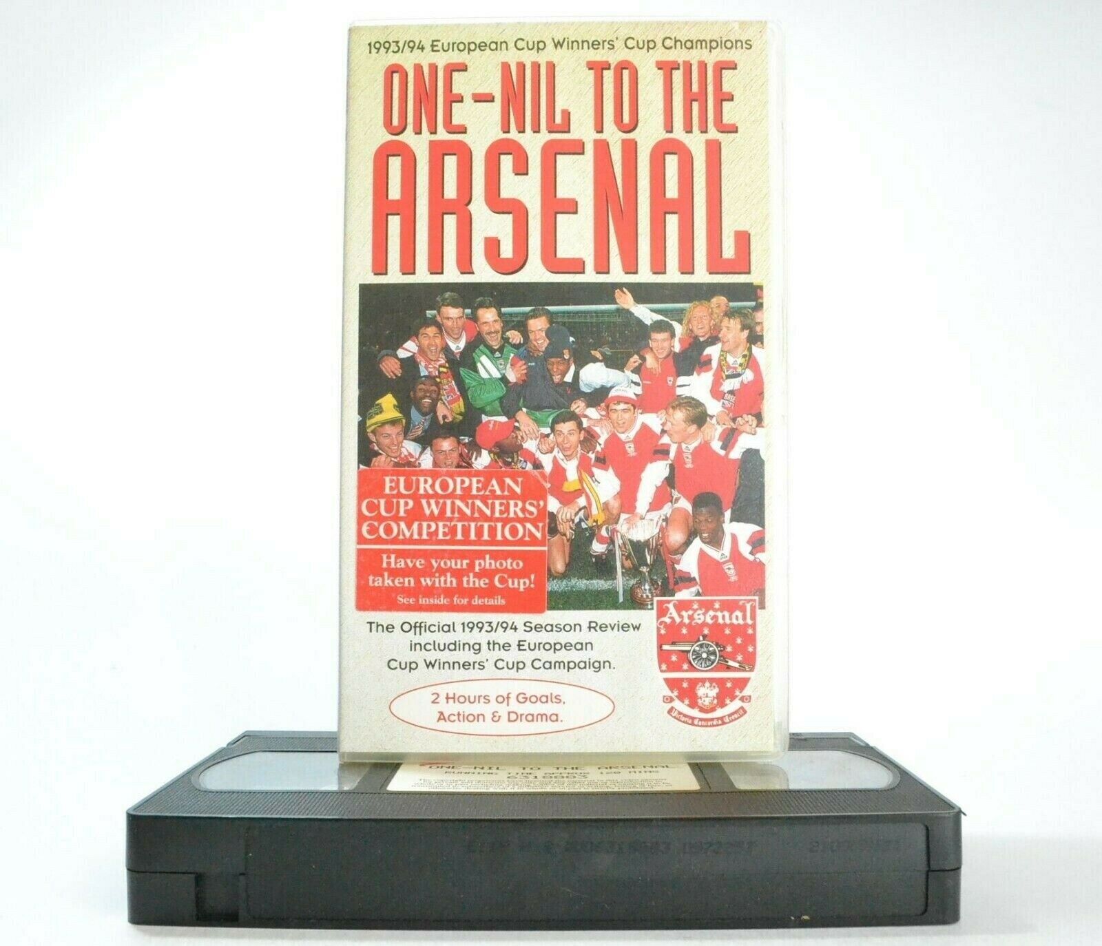 One-Nil To The Arsenal: Season 1993/94 - European Cup Winners - Football - VHS-