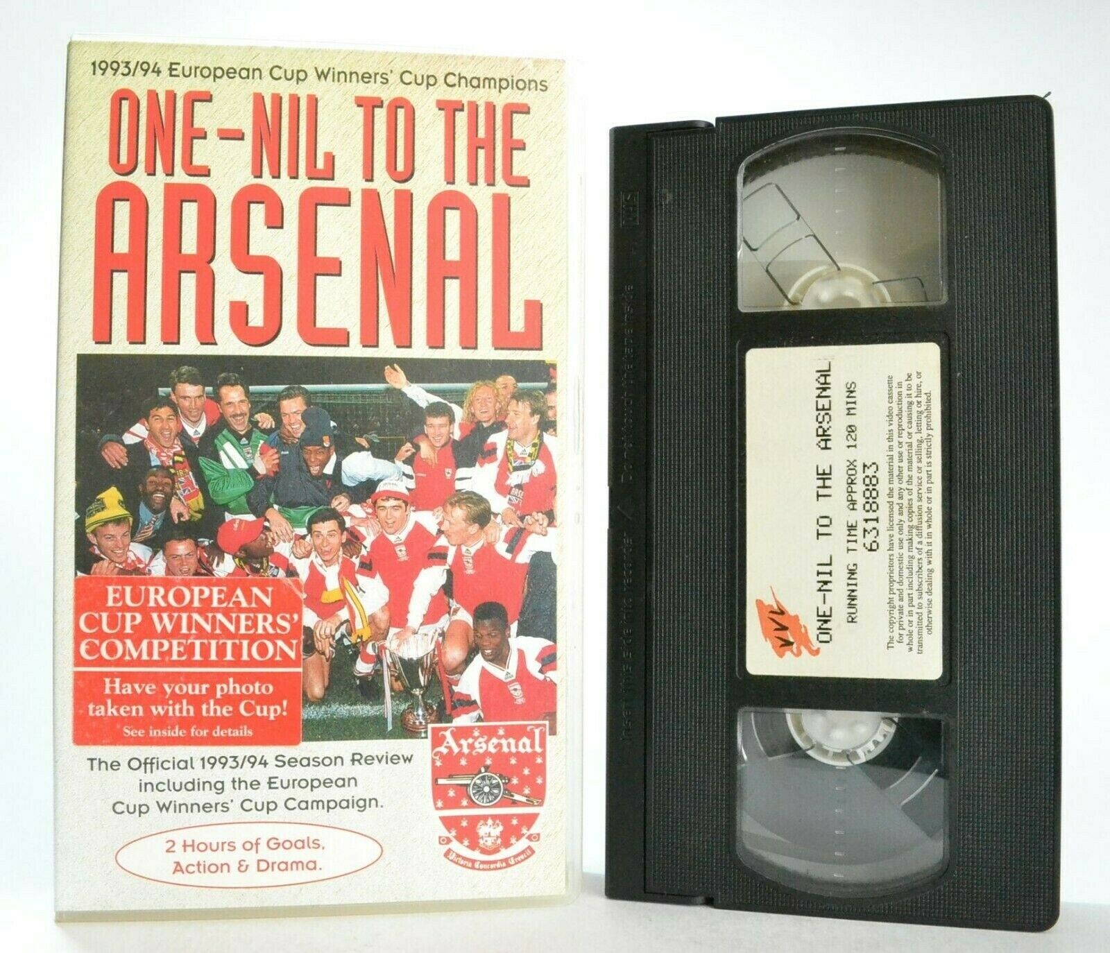 One-Nil To The Arsenal: Season 1993/94 - European Cup Winners - Football - VHS-