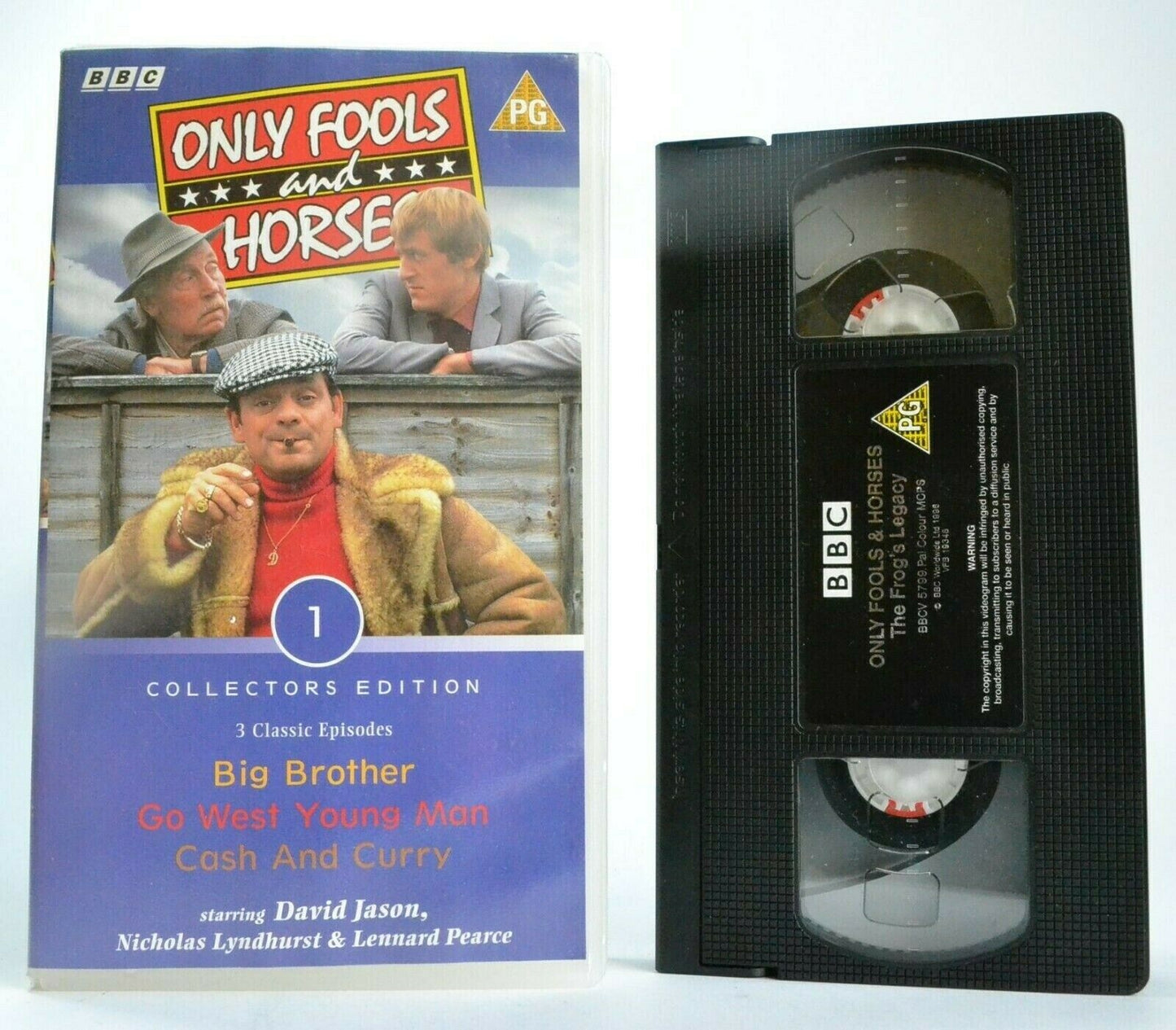 Only Fools And Horses 1: Collectors Edition - BBC Comedy - 3 Episodes - Pal VHS-