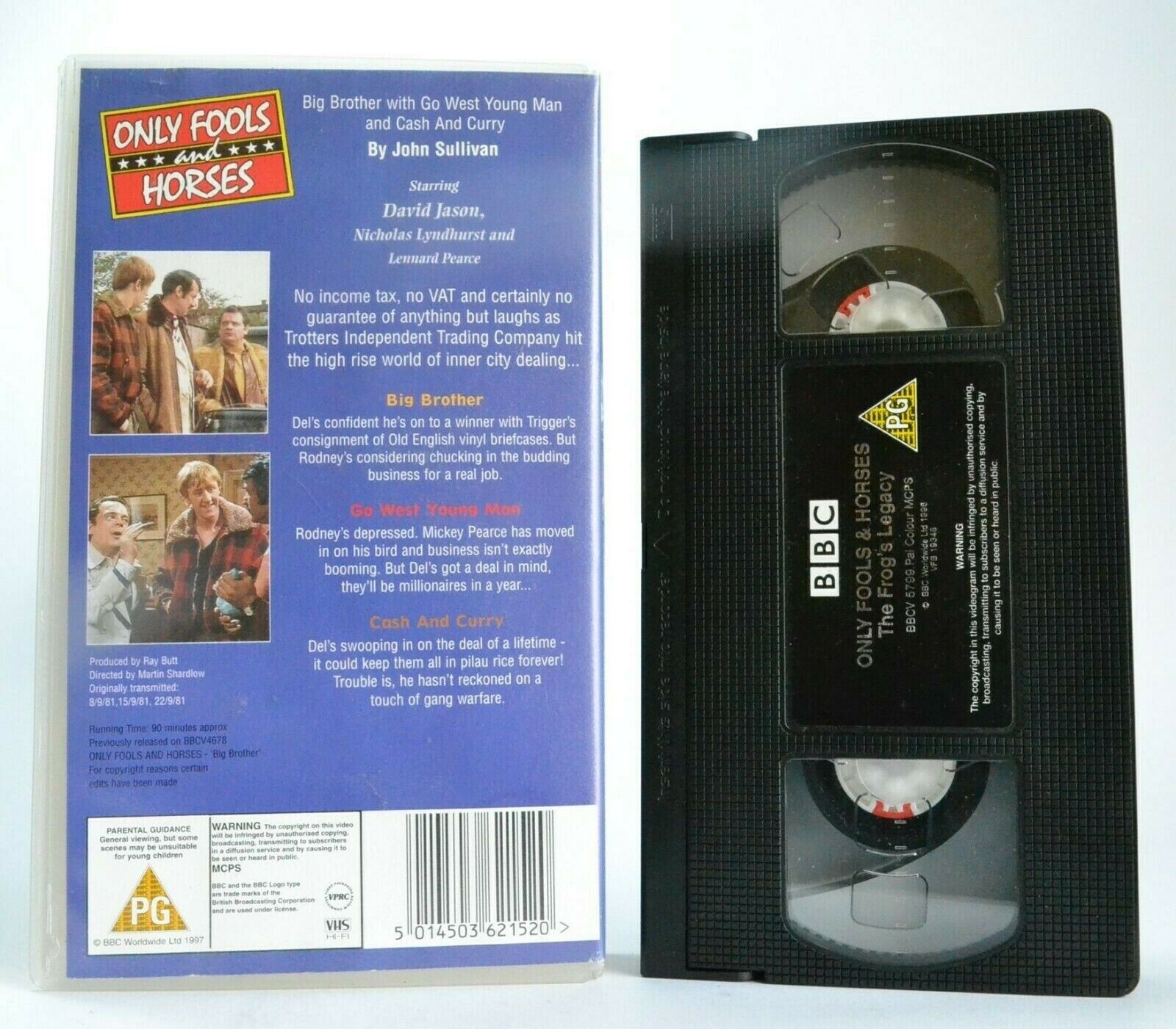 Only Fools And Horses 1: Collectors Edition - BBC Comedy - 3 Episodes - Pal VHS-