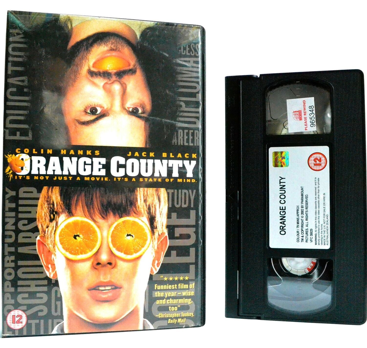 Orange County: C.Hanks/J.Black - Comedy (2002) - Large Box - Ex-Rental - Pal VHS-