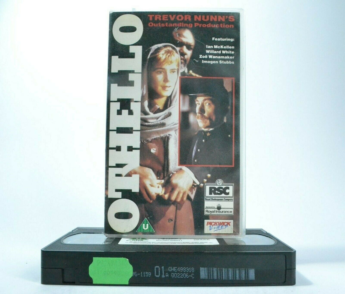 Othello (1990): Based On W.Shakespeare Play - Drama - I.McKellen/W.White - VHS-