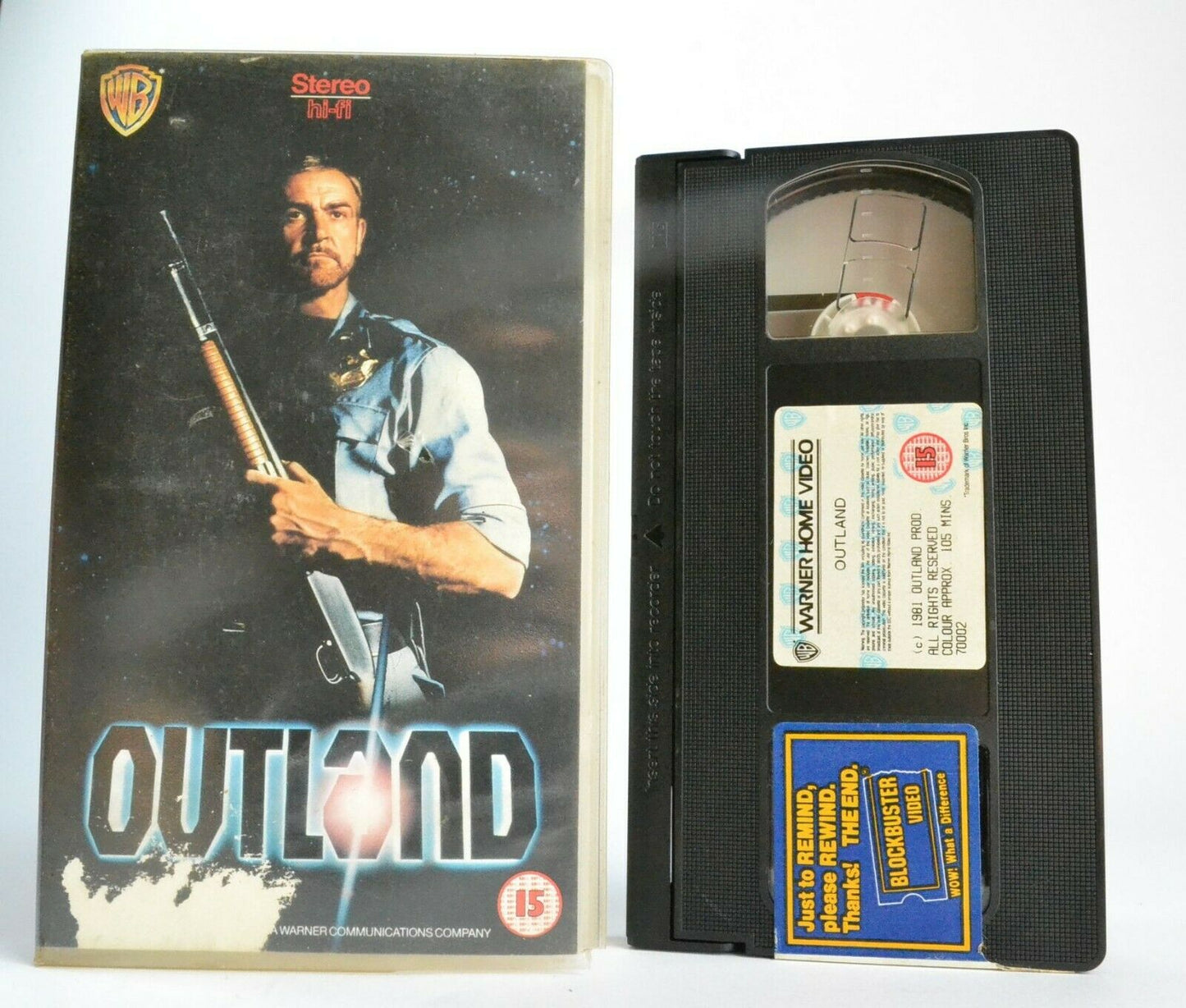 Outland (aka Odlegly Lad): Sean Connery - (1981) Brit Sci-Fi - Thriller - VHS-