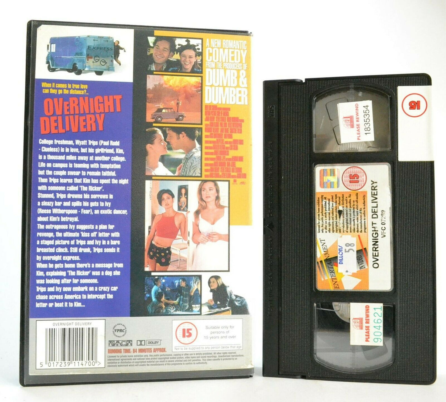 Overnight Delivery: Romantic Comedy - Large Box - P.Rudd/R.Witherspoon - Pal VHS-