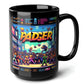 Padger Black Mug (15oz) - video game arcade-15oz-