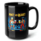 Pint vs Quart Black Mug (15oz) - coin op video games-15oz-