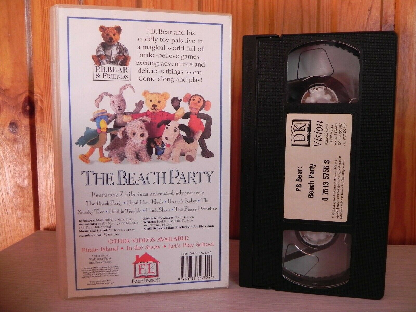 P.B. Bear: The Beach Party (DK Vision); Pre-school - Educational - Children's - Pal VHS-