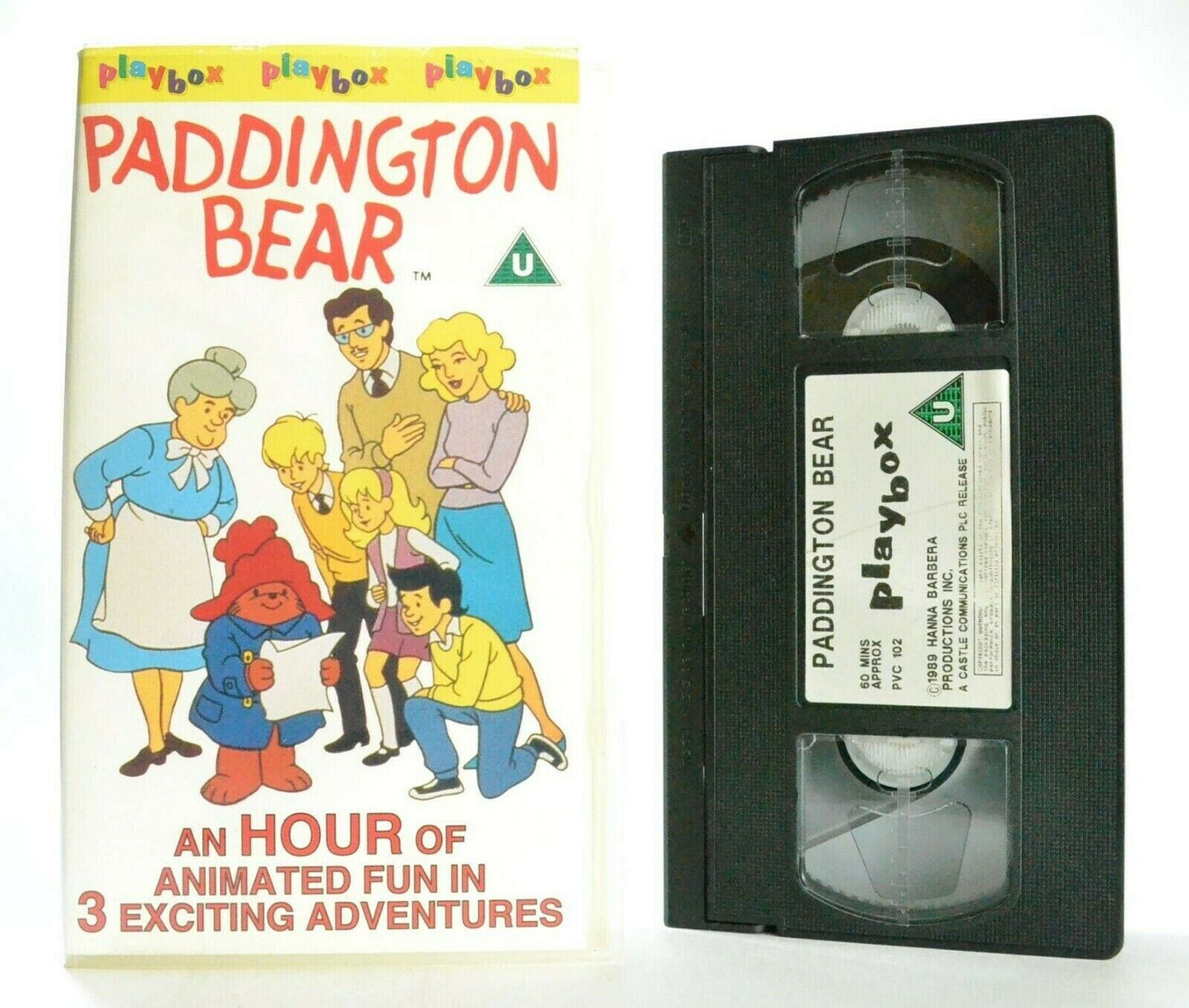 Paddington Bear: By Michael Bond - 3 Exciting Adventures - Children's - Pal VHS-