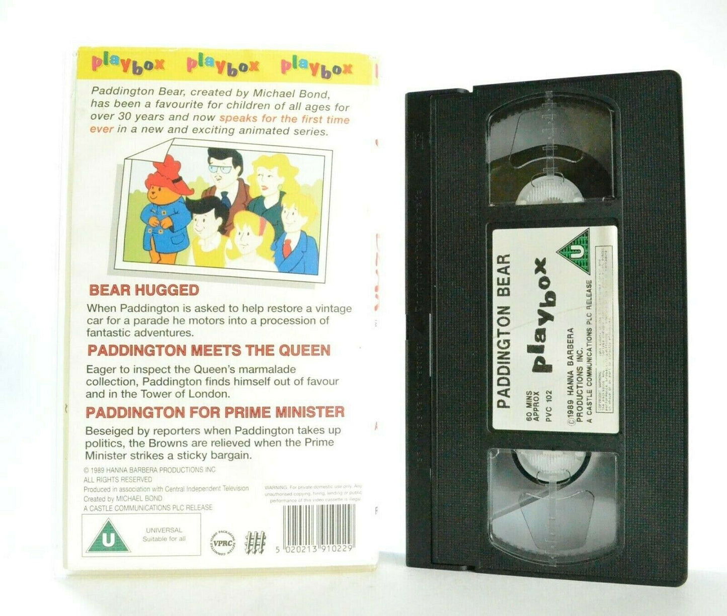 Paddington Bear: By Michael Bond - 3 Exciting Adventures - Children's - Pal VHS-