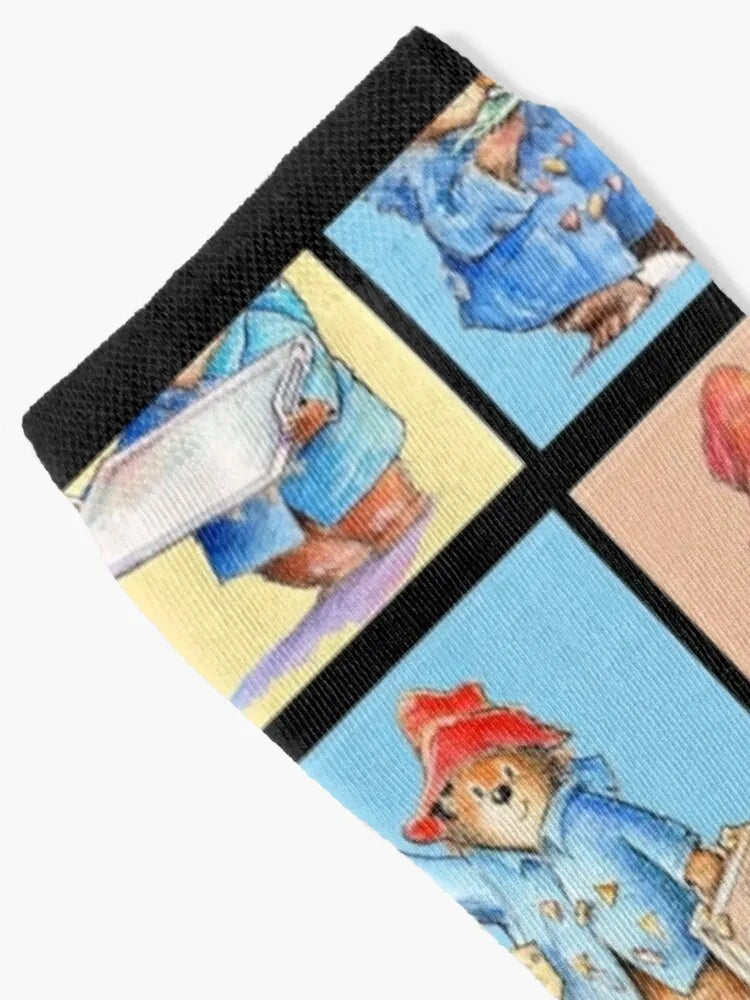 Paddington Bear Graphic T-Shirt - Socks Men'S Cycling Socks Compression Socks Men Sports Socks Woman-Aldult One Size-