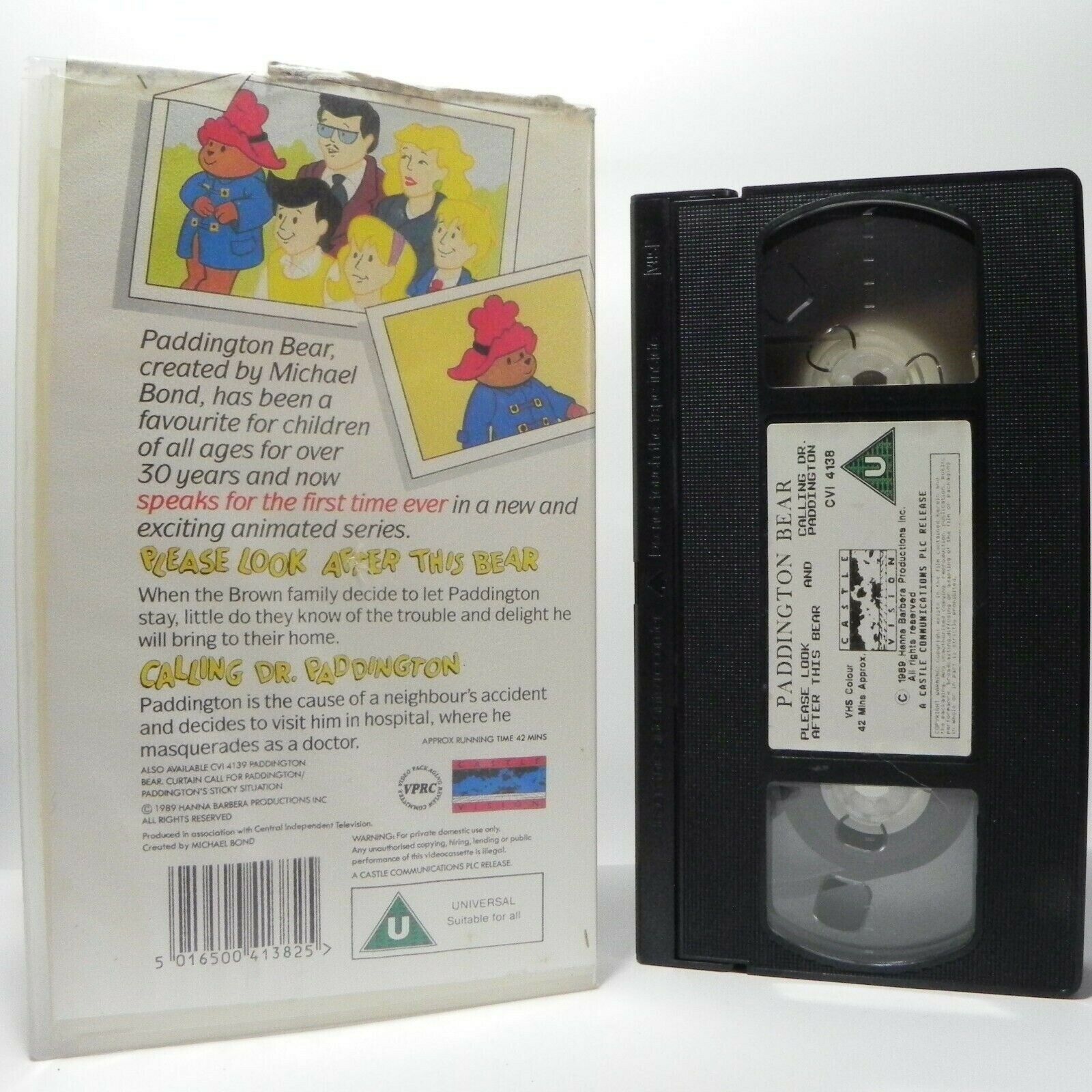 Paddington Bear: Please Look After This Bear - Classic Animation - Kids - VHS-