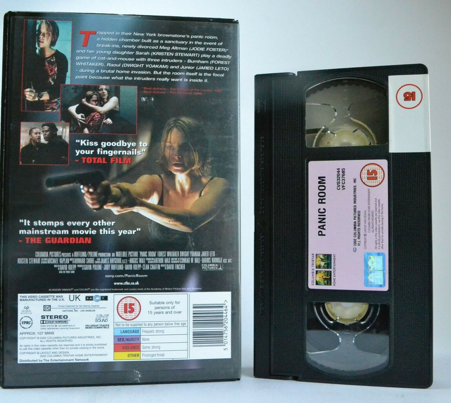 Panic Room: A David Fincher Film - Thriller - Large Box - Jodie Foster - Pal VHS-