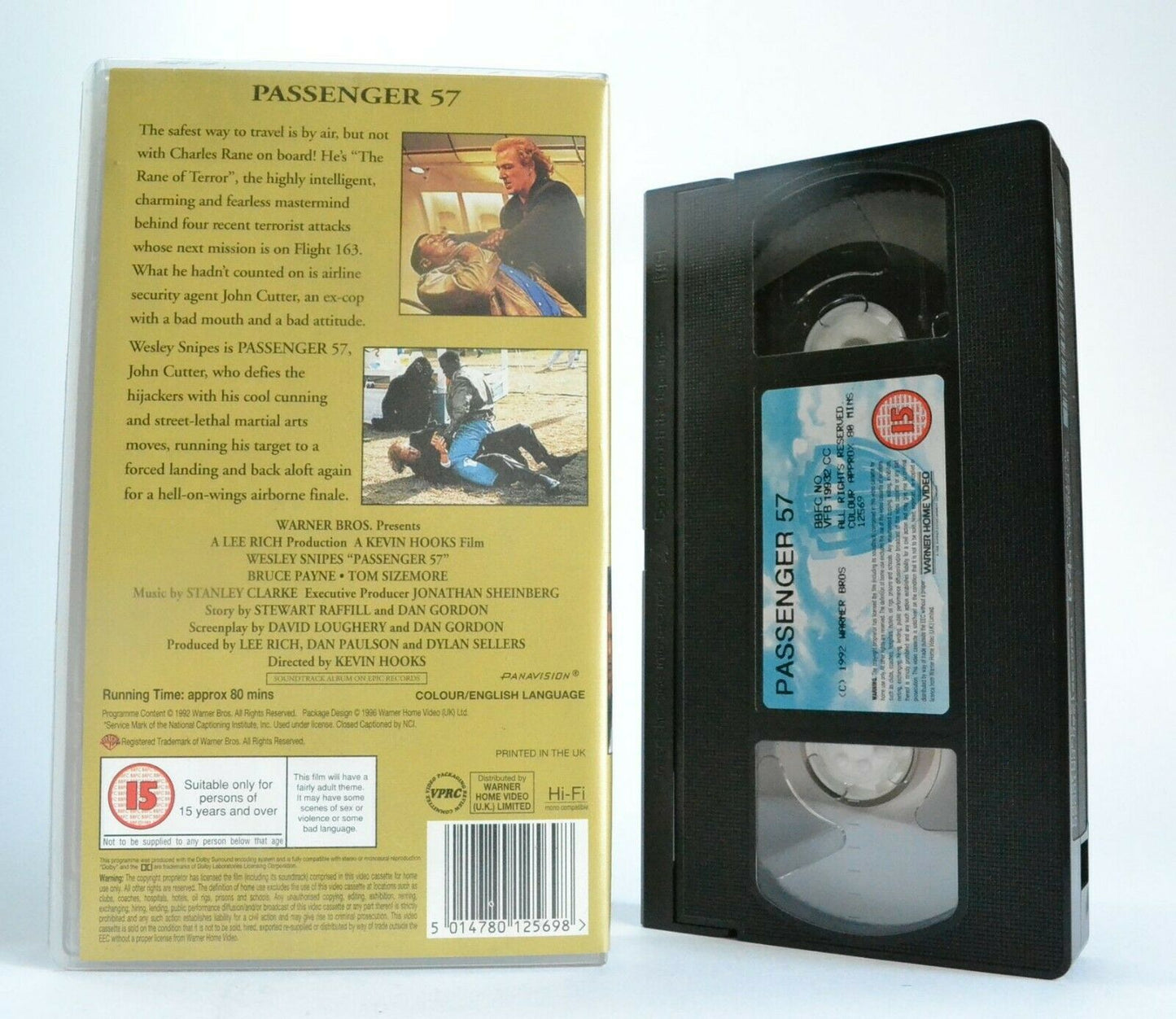 Passenger 57: Wesley Snipes - Action Debut (Terrorist Take Down) Thriller - VHS-