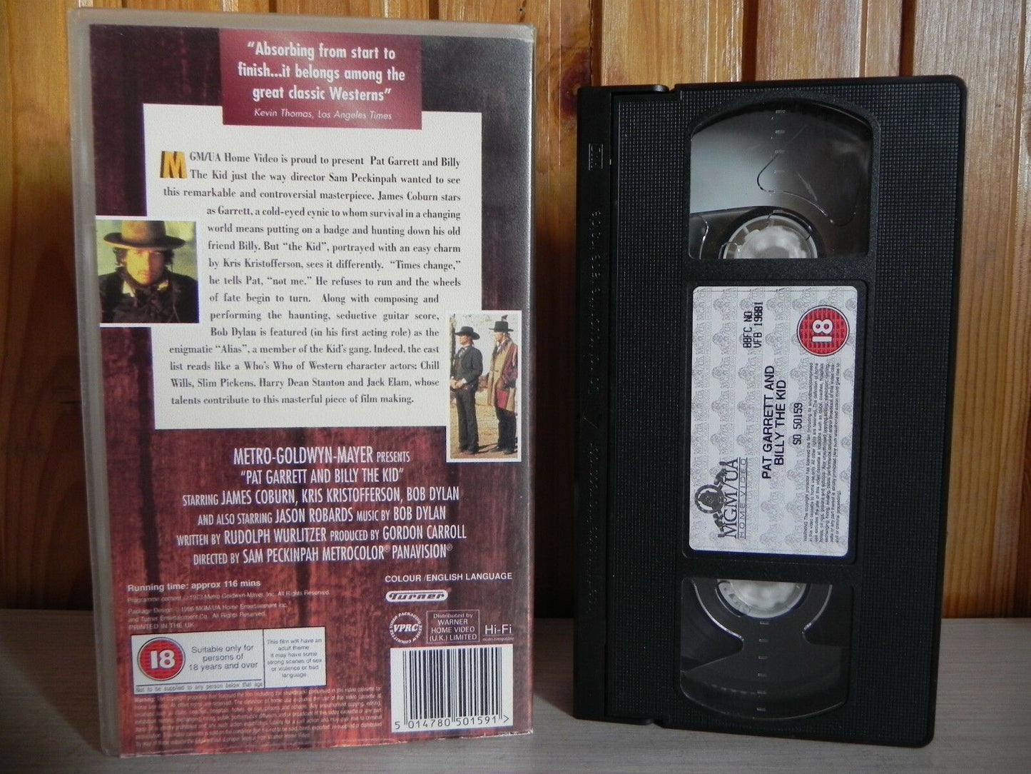 Pat Garrett And Billy The Kid - MGM/UA - Western - The Director's Cut - Pal VHS-