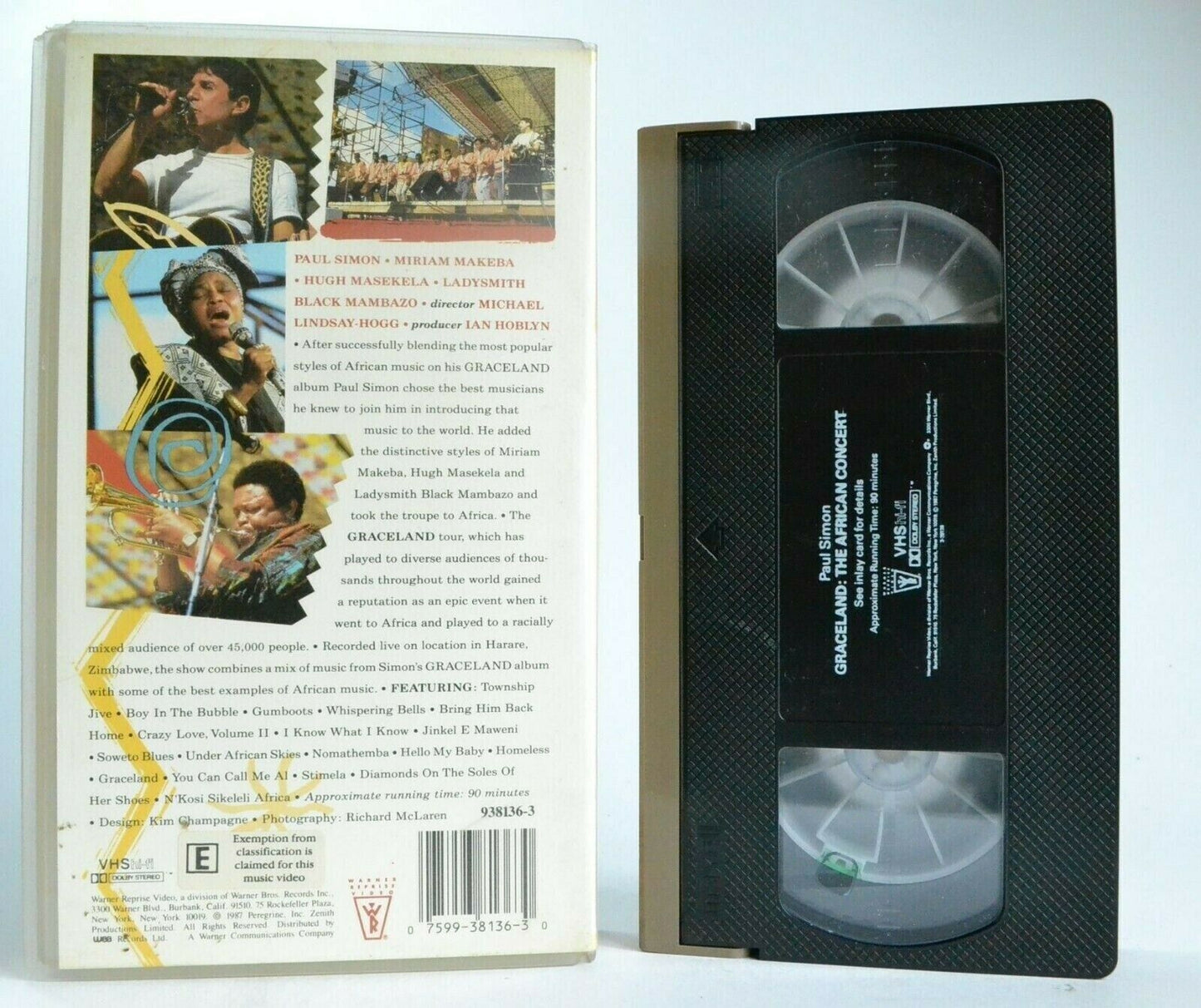 Paul Simon: Graceland (The African Concert) - Live Performance - Music - Pal VHS-