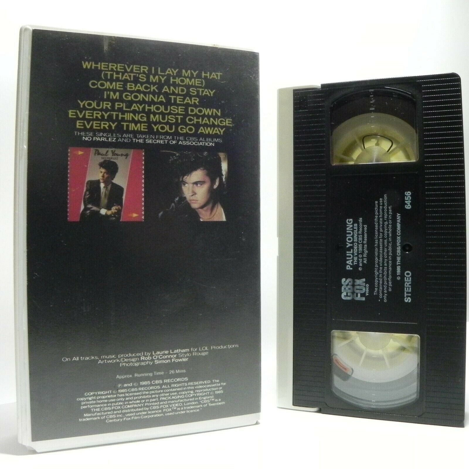 Paul Young: The Video Singles - CBS/FOX - Music Videos - Performances - VHS-