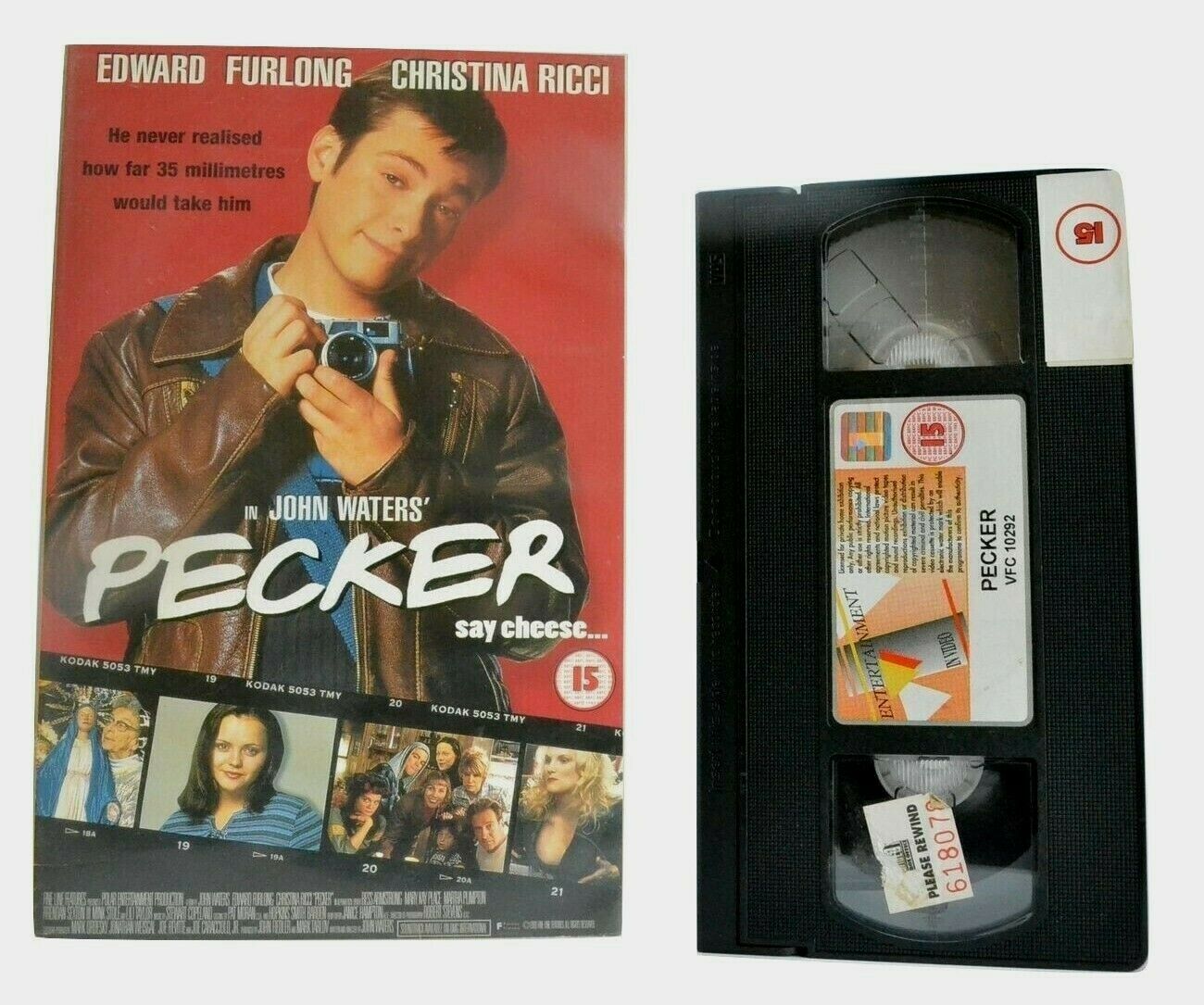 Pecker: Film By J.Waters (1998) - Comedy/Drama - Large Box - E.Furlong - Pal VHS-