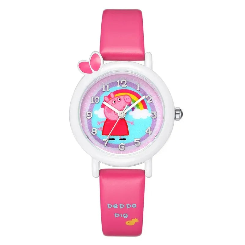 Peppa Pig Cartoon Watch - Electronic Waterproof Toy - Fun Quartz Watch for Kids - Great Educational Gift-