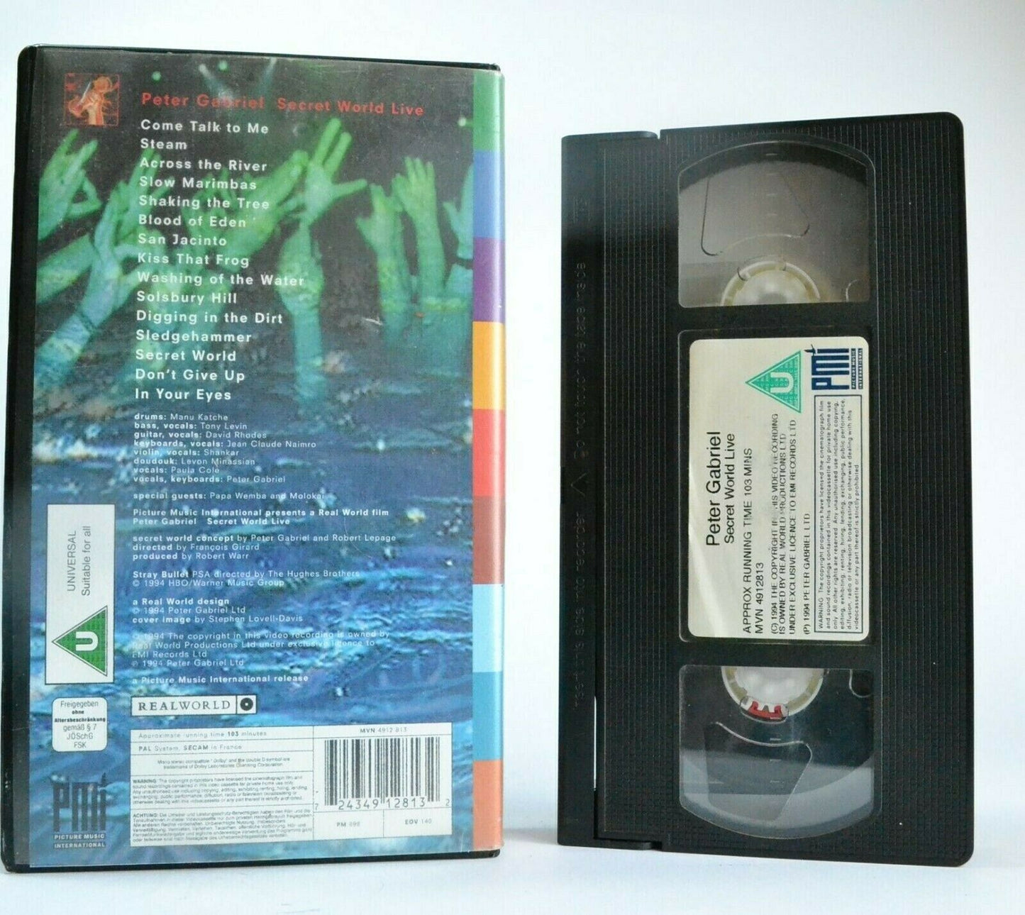 Peter Gabriel: Secret World Live - Concert - Performance - Rock Music - Pal VHS-