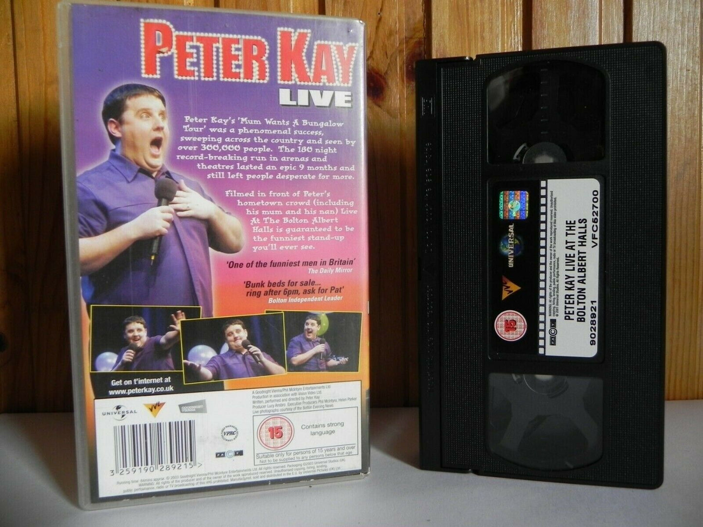 Peter Kay - Live - Boston Albert Hall - Comedy - Stand Up - Hilarious - VHS-