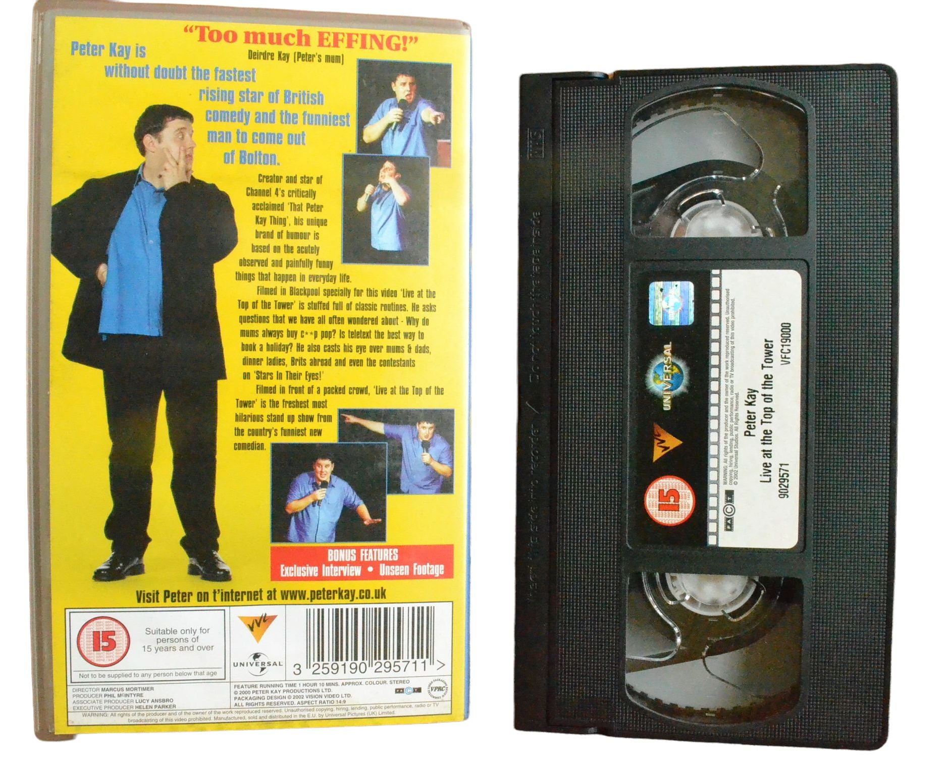 Peter Kay: Live at the Top of the Tower - Peter Kay - VVL - Vintage - Pal VHS-