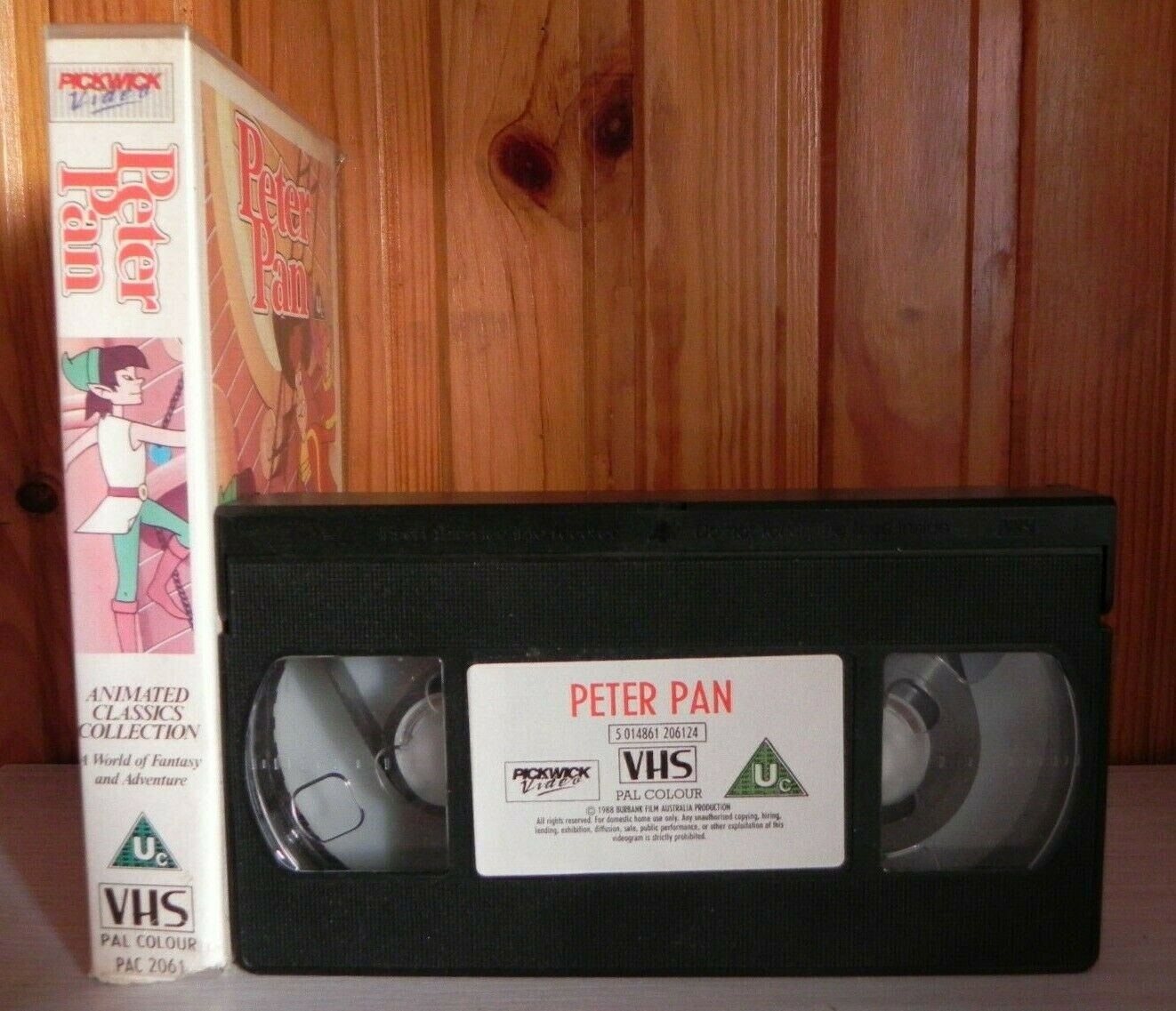 Peter Pan: Based On J.M. Barrie Classic Tale - Animated - Children's - Pal VHS-