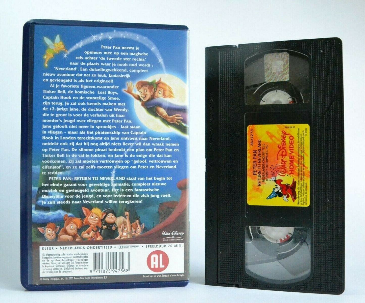 Peter Pan: Return To Neverland (2002) - Walt Disney - Animated - Kids - Pal VHS-