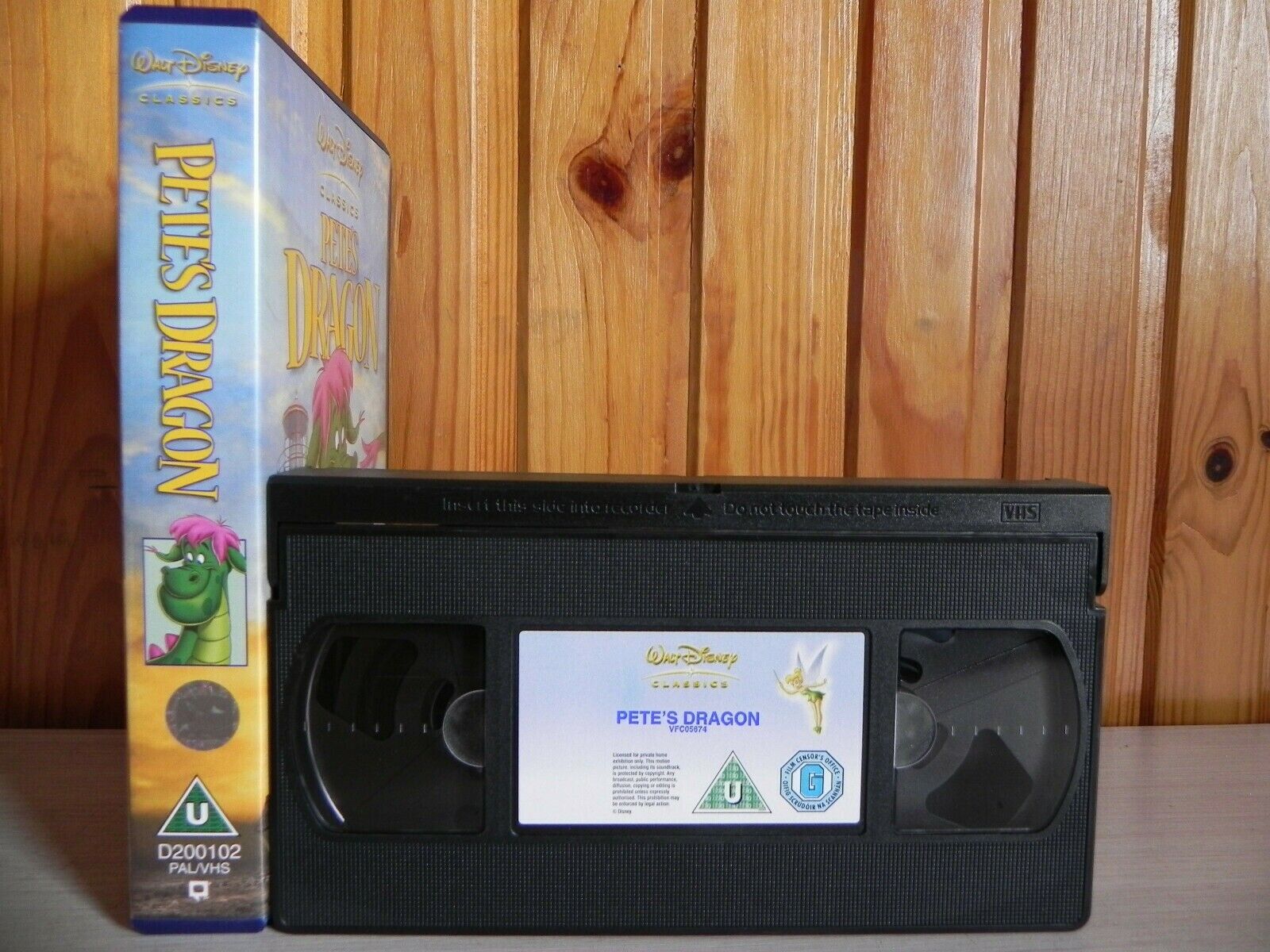 Pete's Dragon - Walt Disney Classics - Musical - Adventure - Kids - Pal VHS-