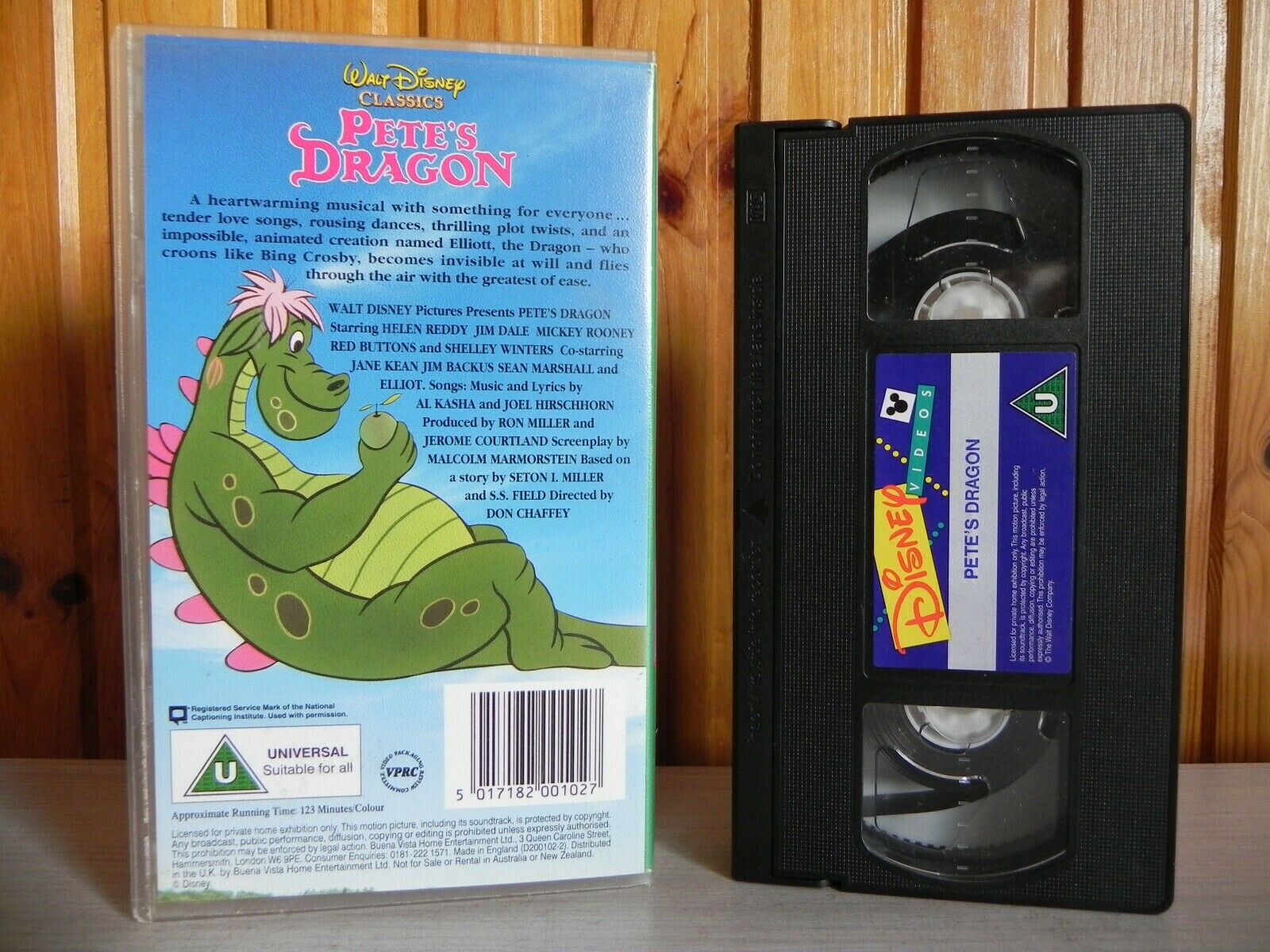 Pete's Dragon - Walt Disney Classics - Musical - Love Songs - Animated - VHS-