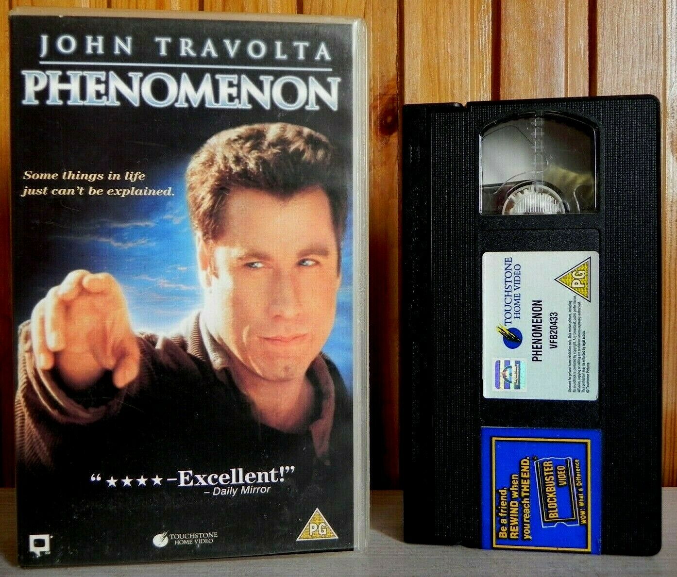 Phenomenon - Touchstone - Drama - John Travolta - Large Box - Pal VHS-