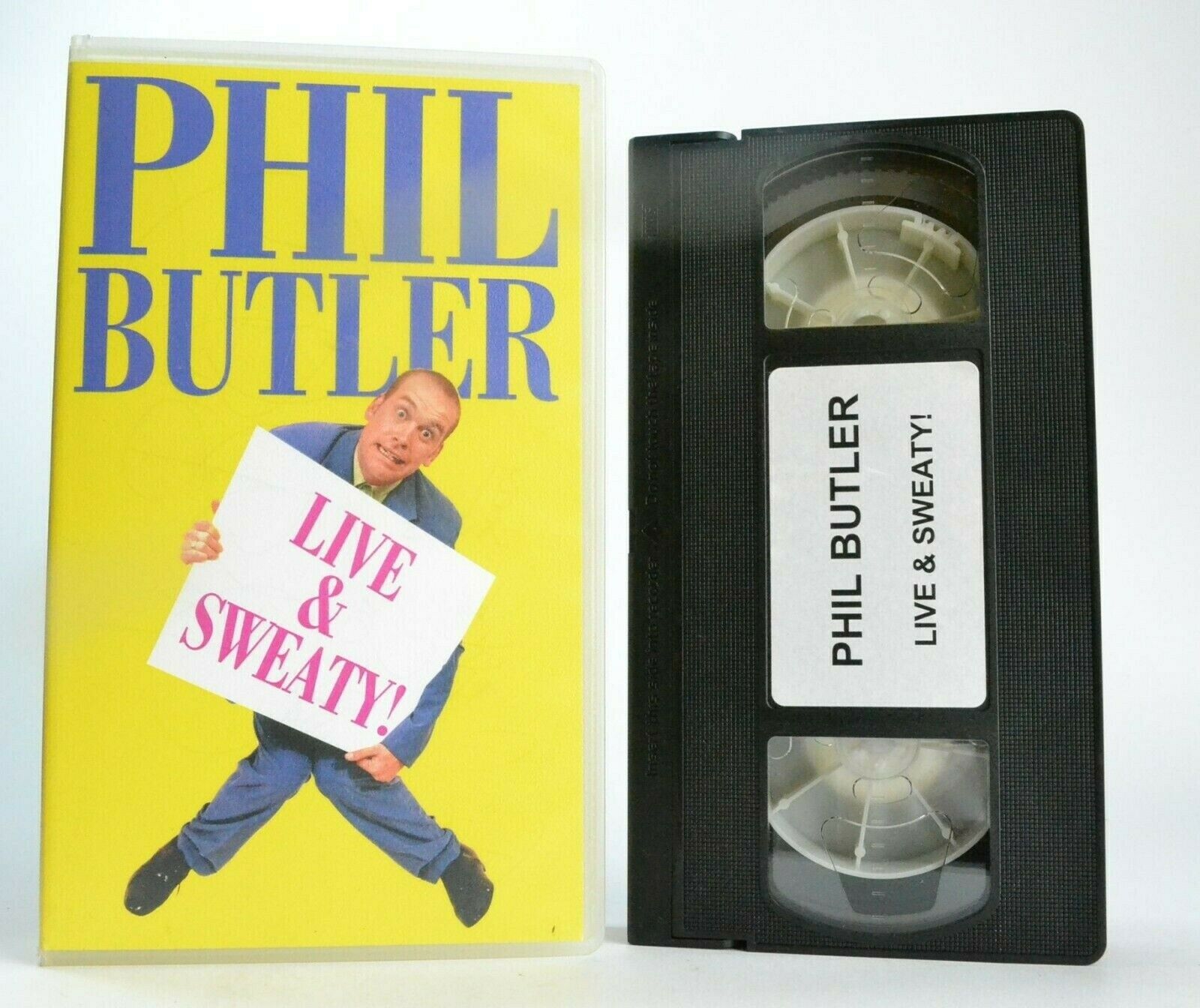 Phil Butler: Live And Sweaty - Woooyah - Stand-Up - Comedy - Signed Pal VHS-