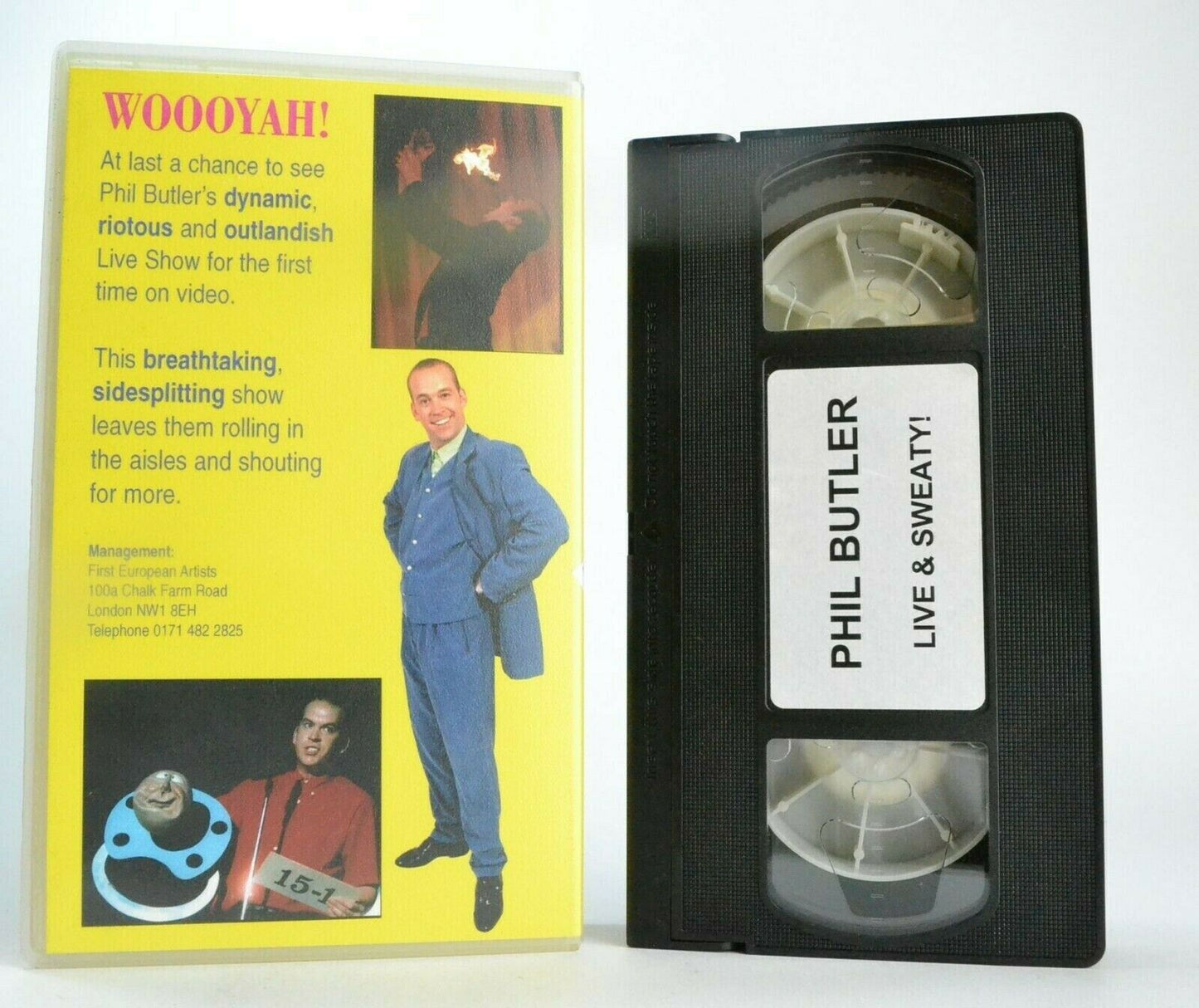 Phil Butler: Live And Sweaty - Woooyah - Stand-Up - Comedy - Signed Pal VHS-