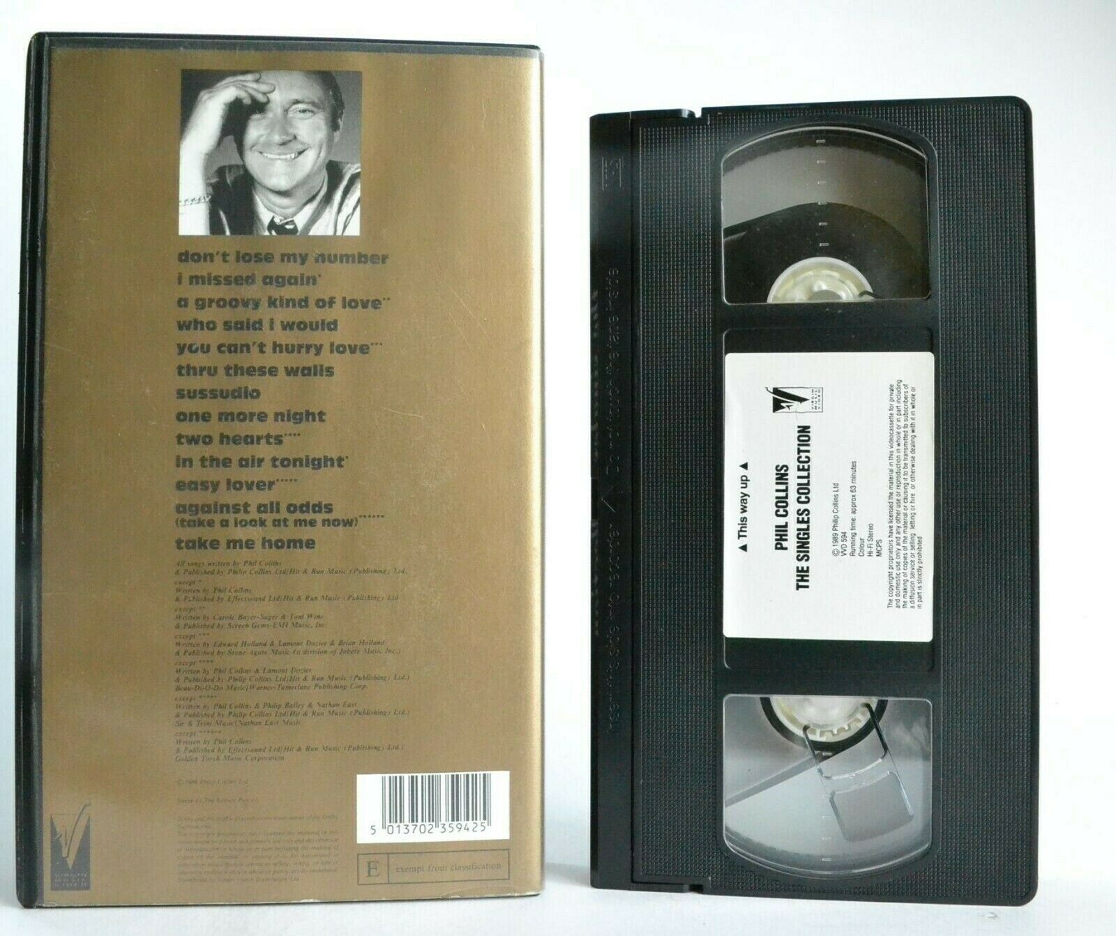 Phil Collins: The Singles Collection - Sussudio - Greatest Hits - Music - VHS-