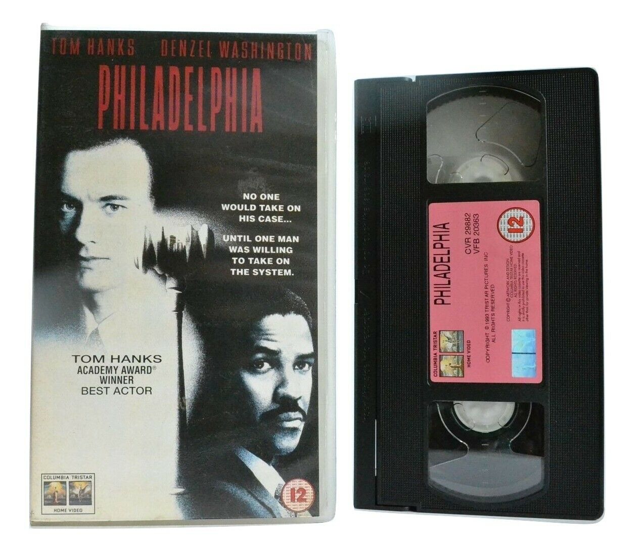 Philadelphia (1993): An J.Demme Film - Court Drama - T.Hanks/D.Washington - VHS-