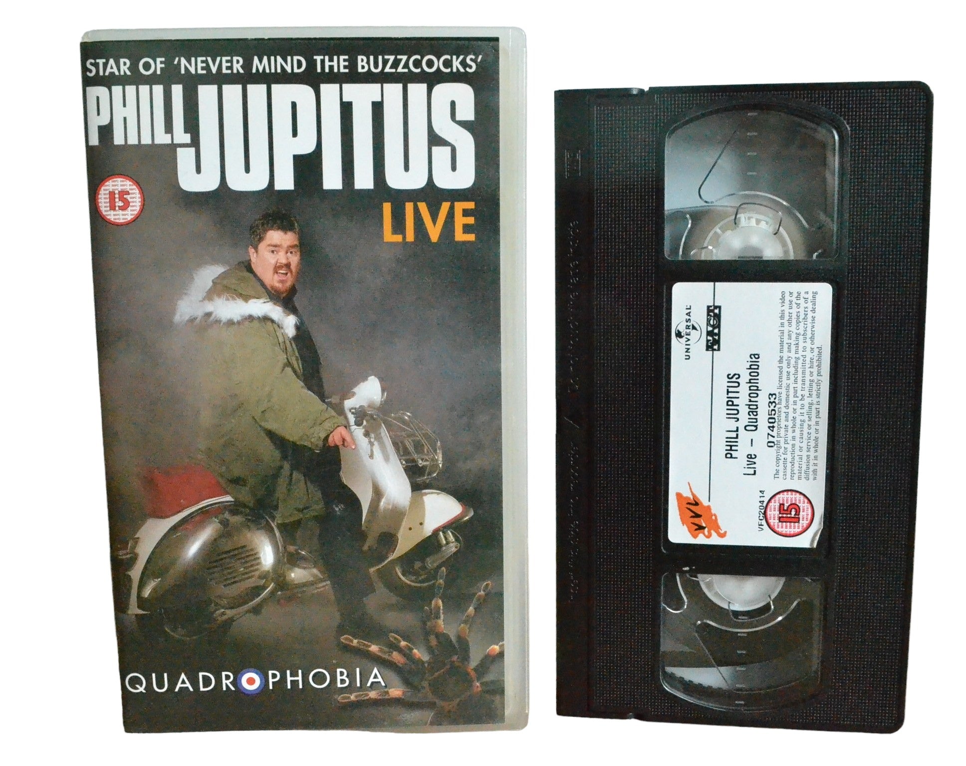 Phill Jupitus Live : Quadrophobia - Phill Jupitus - Universal Pictures - 0740533 - Comedy - Pal - VHS-