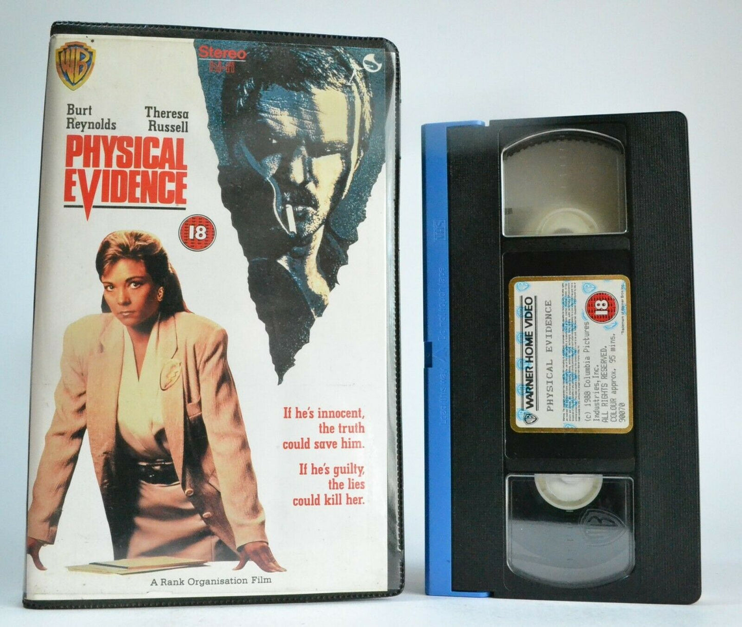 Physical Evidence - Murder Mystery - Action - Ex-Rental - Burt Reynolds - VHS-