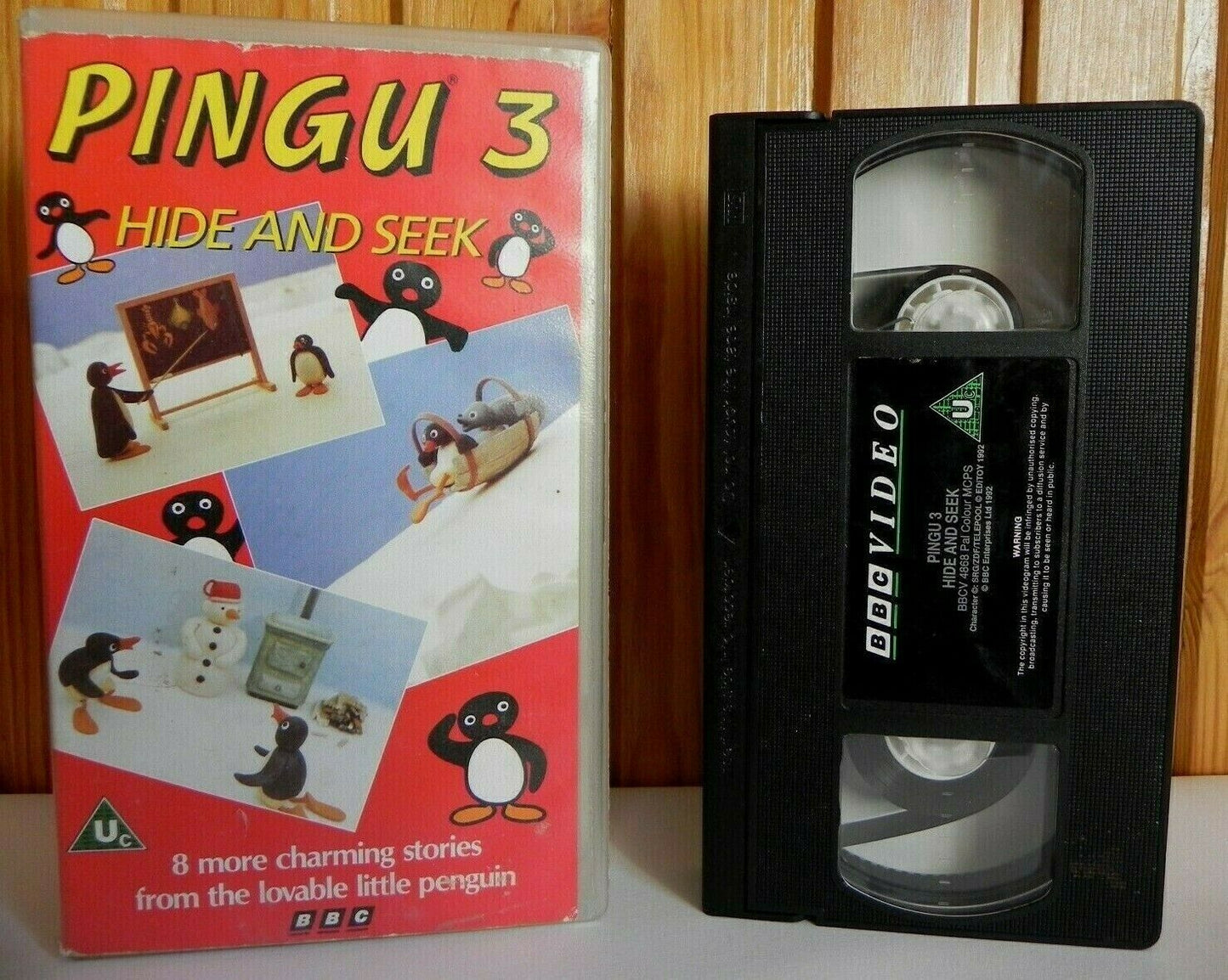 Pingu 3: Hide And Seek - Little Penguin - Preschool - Educational - Kids - VHS-