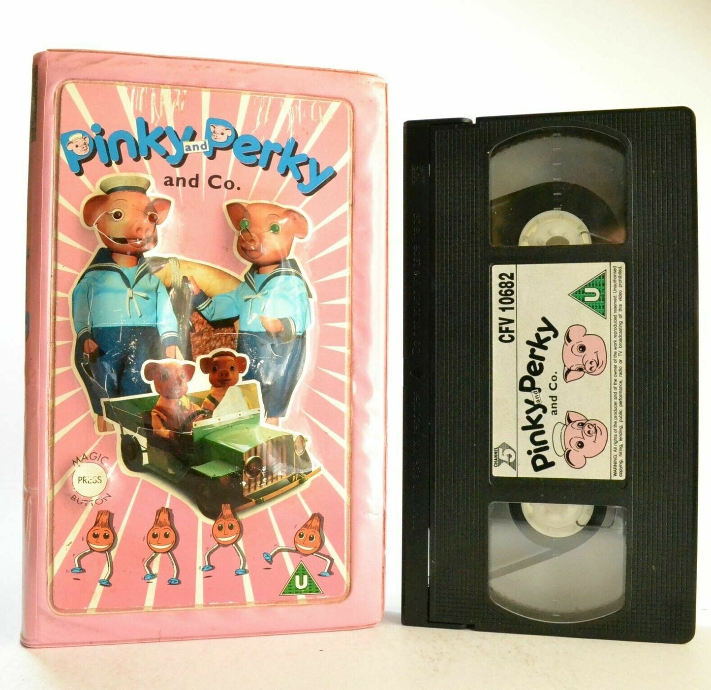 Pinky And Perky: 60's TV Classic - Hilarious Adventures - Children's - Pal VHS-