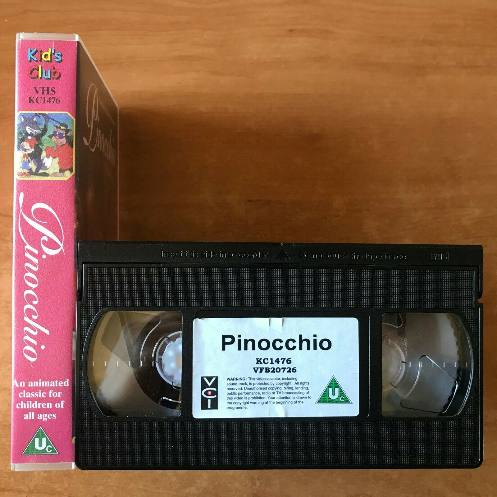 Pinocchio; [Golden Films] Carlo Collodi - Animated Classic - Children's - VHS-