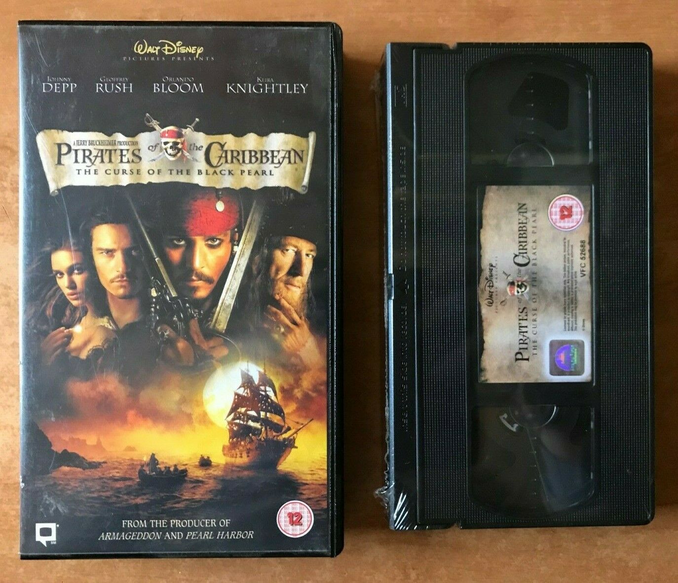 Pirates Of The Caribbean [Black Pearl]: Brand New Sealed - Johnny Depp - Pal VHS-