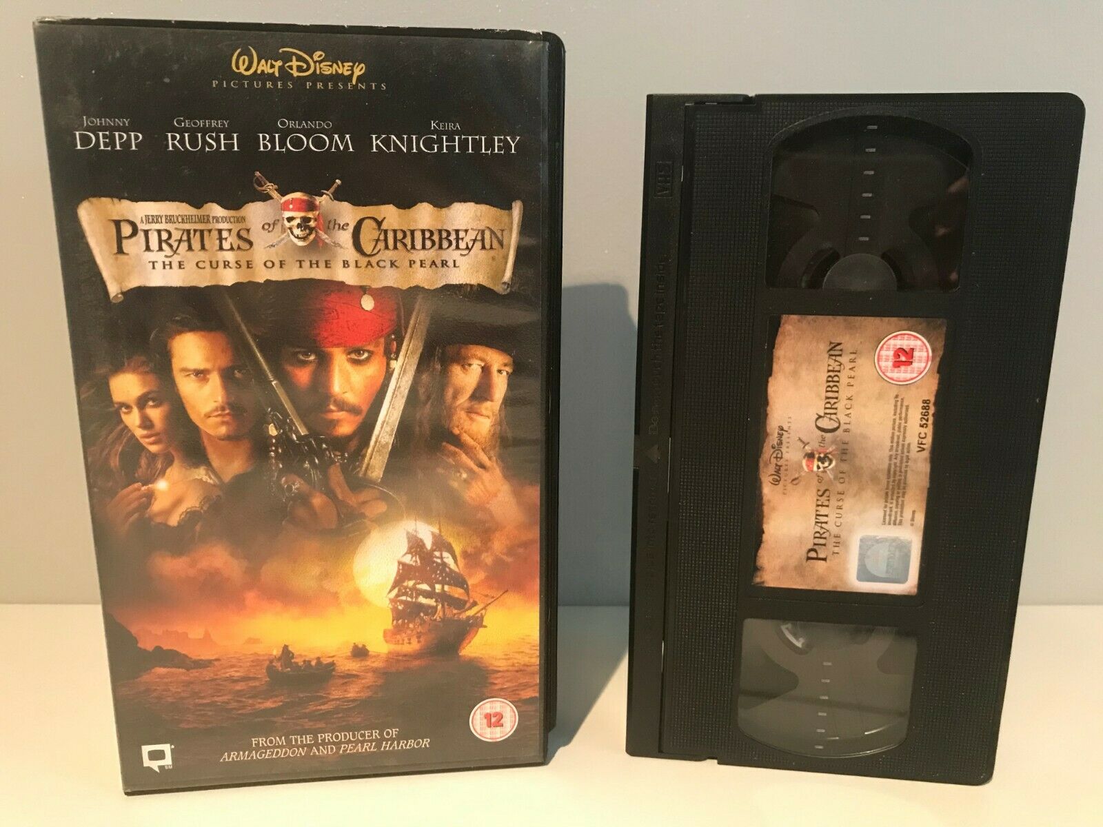 Pirates Of The Caribbean [Black Peral] - Adventure - Johnny Depp - Kids - VHS-