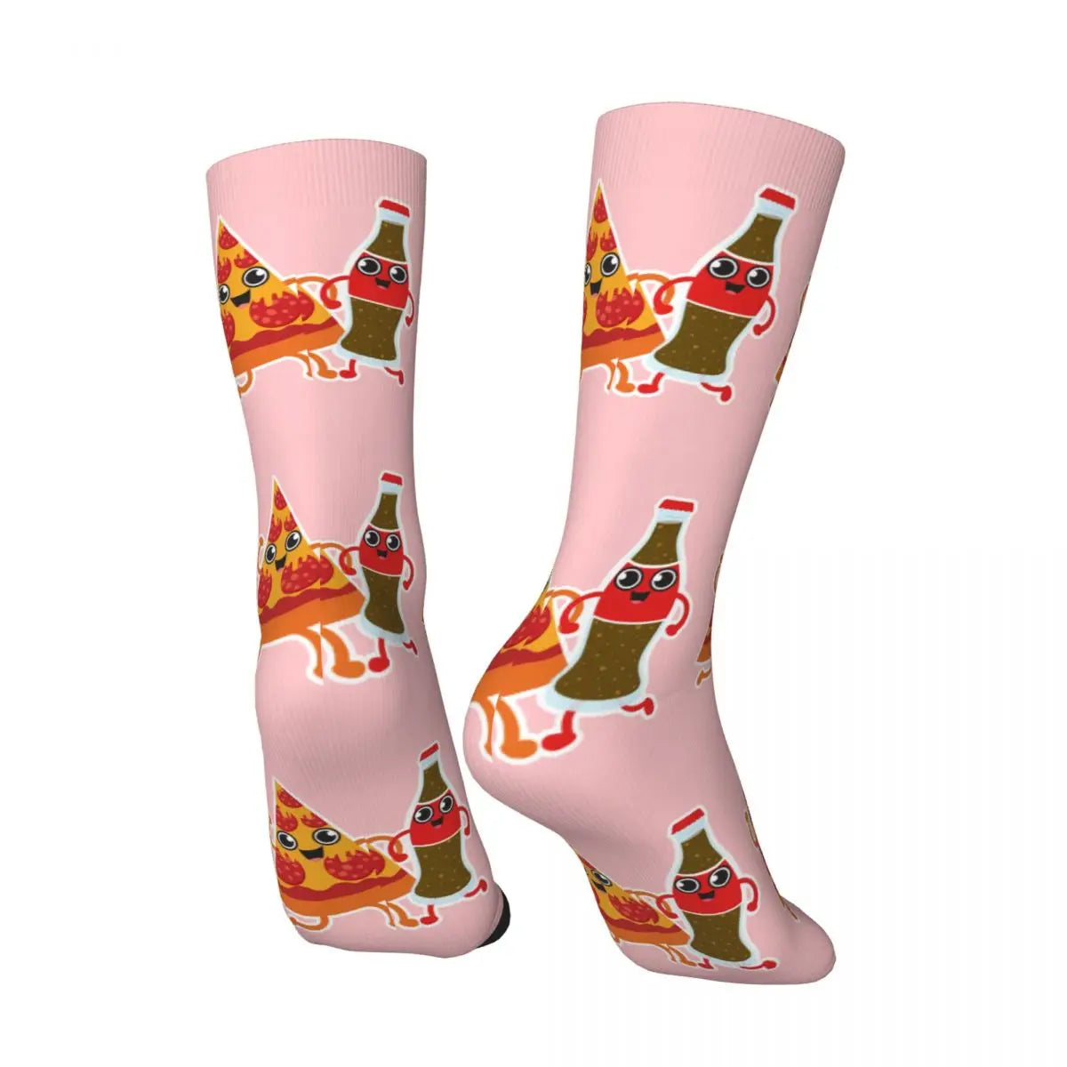 Pizza Coke Fast Food Addict Stockings - Spring Anti Bacterial Socks - Girls Outdoor Medium Soft-