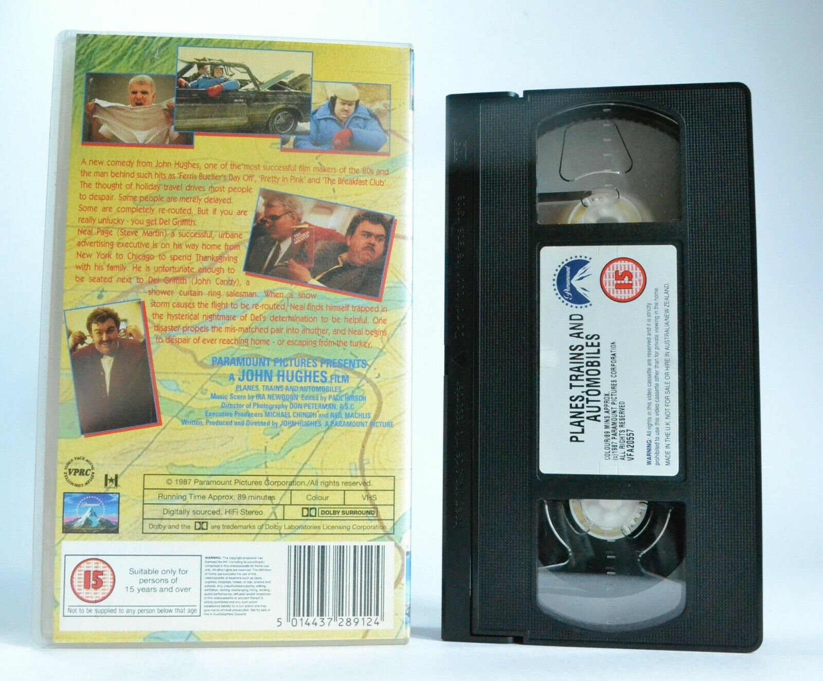 Planes, Trains And Automobiles (1987) - Comedy - Steve Martin/John Candy - VHS-