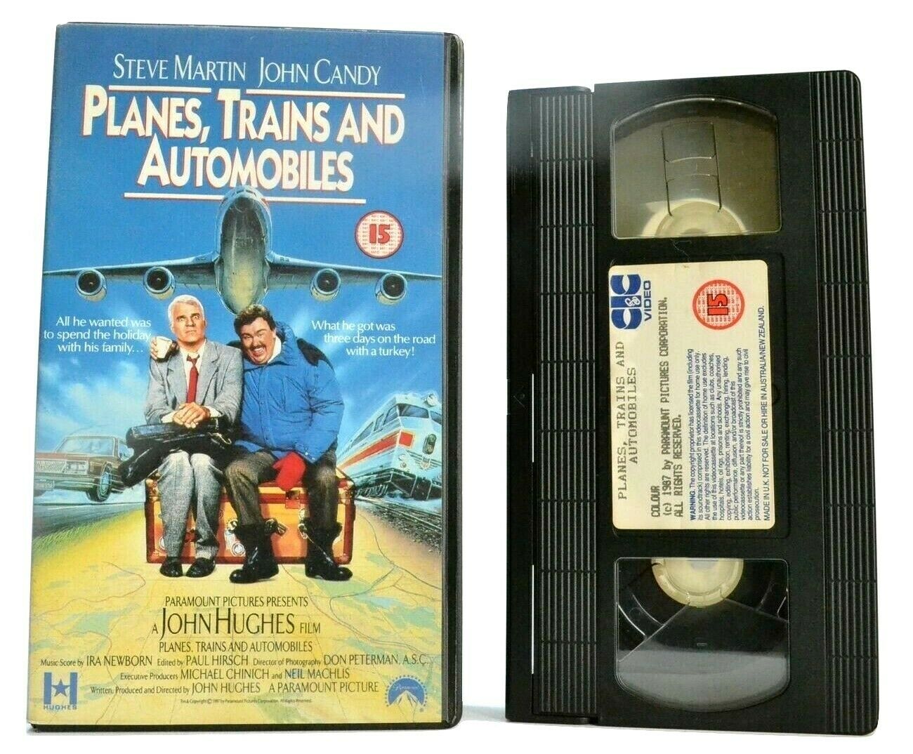 Planes, Trains And Automobiles (1987); John Huges - Comedy - Steve Martin - VHS-