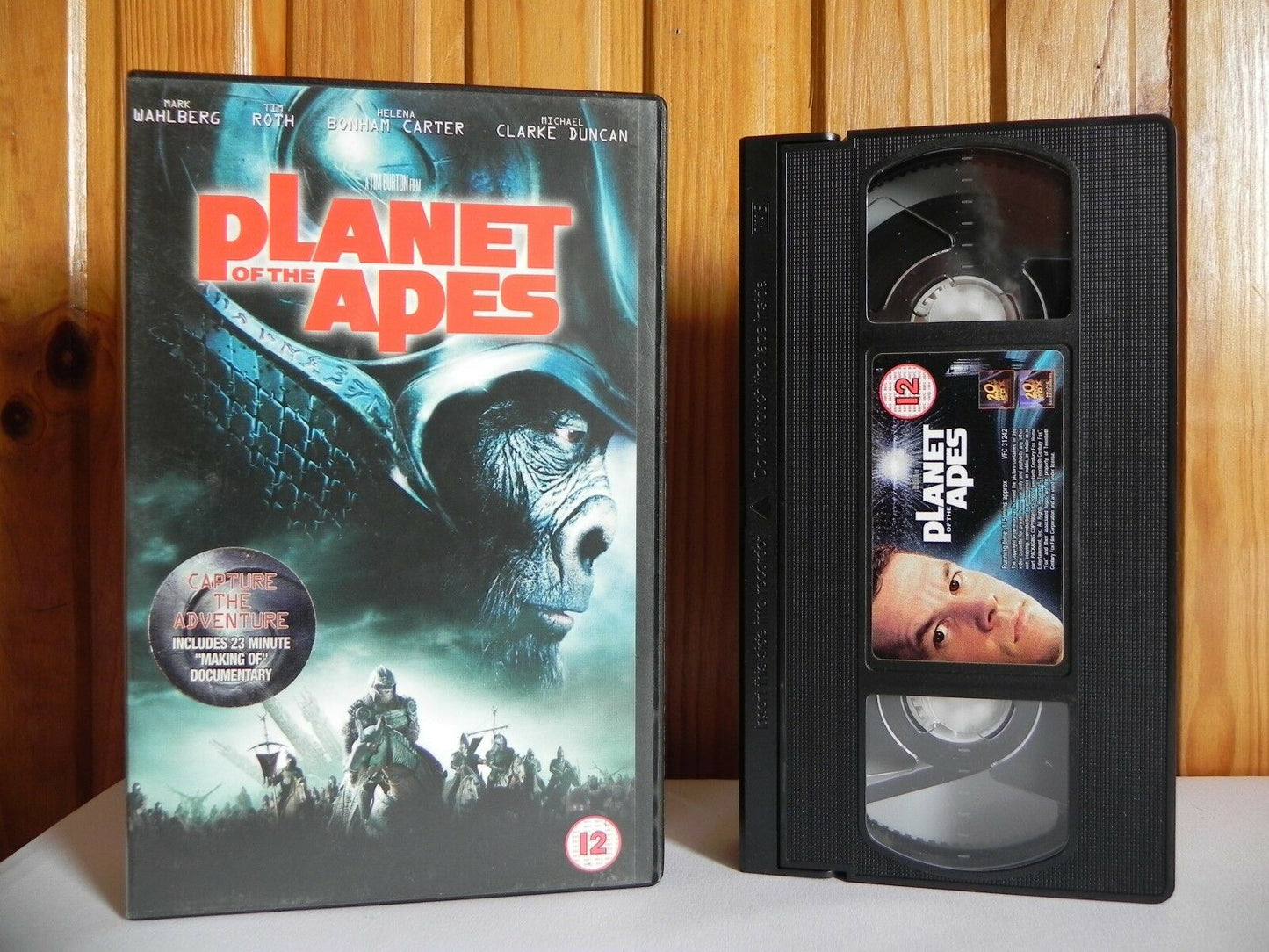 Planet Of The Apes (2001): Space Opera - Action - Mark Wahlberg / Tim Roth - VHS-