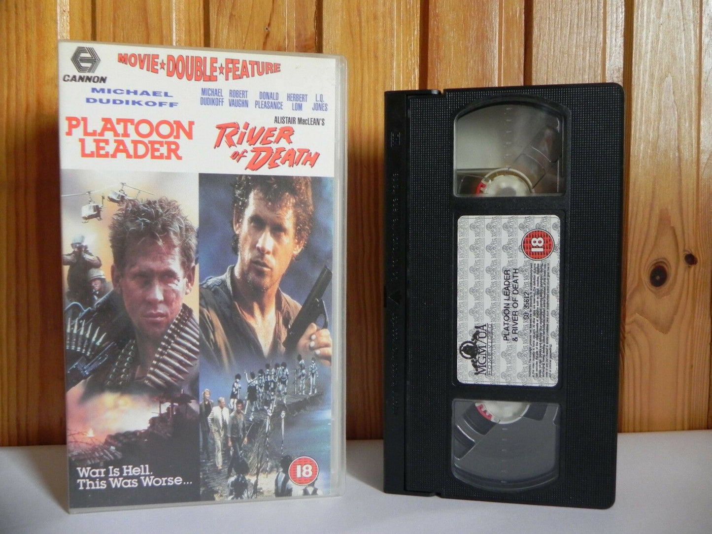 Platoon Leader/River Of Death - Cannon - Action - Michael Dudikoff - Pal VHS-