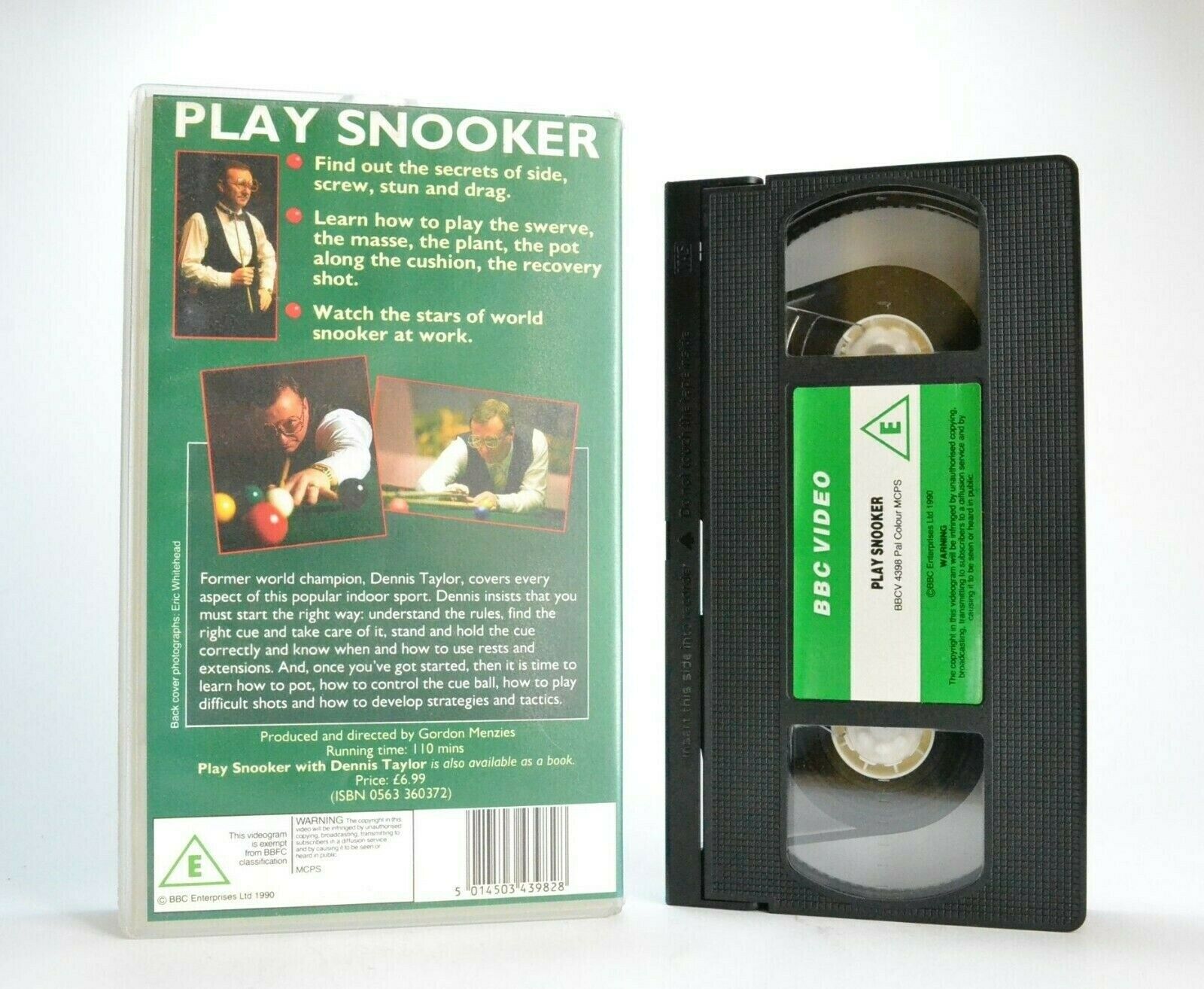 Play Snooker: By Dennis Taylor - Master The Game - Educational - Sports - VHS-