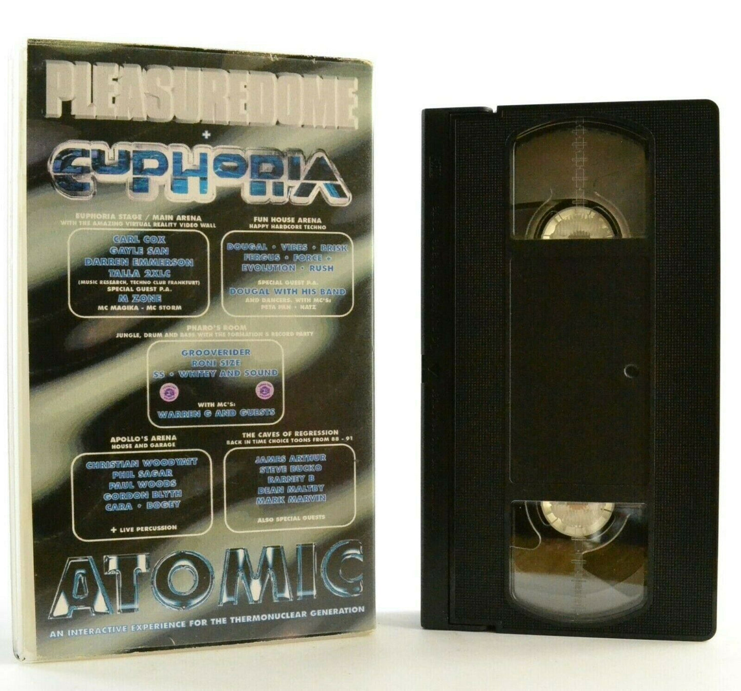 Pleasuredome/Euphoria: Atomic - Interactive Experience - Grooverider - Pal VHS-